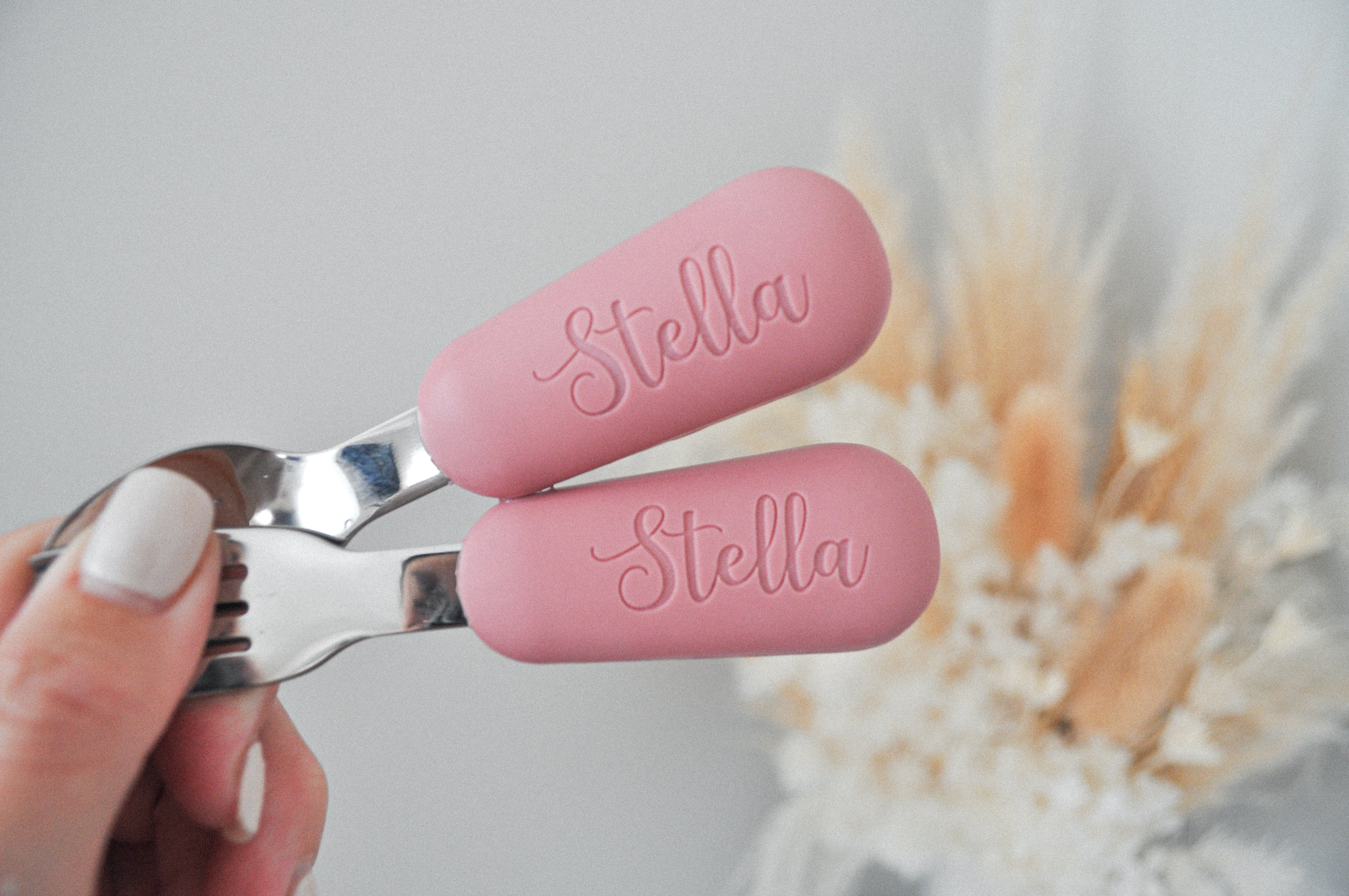 PERSONALISED SILICONE CUTLERY SET