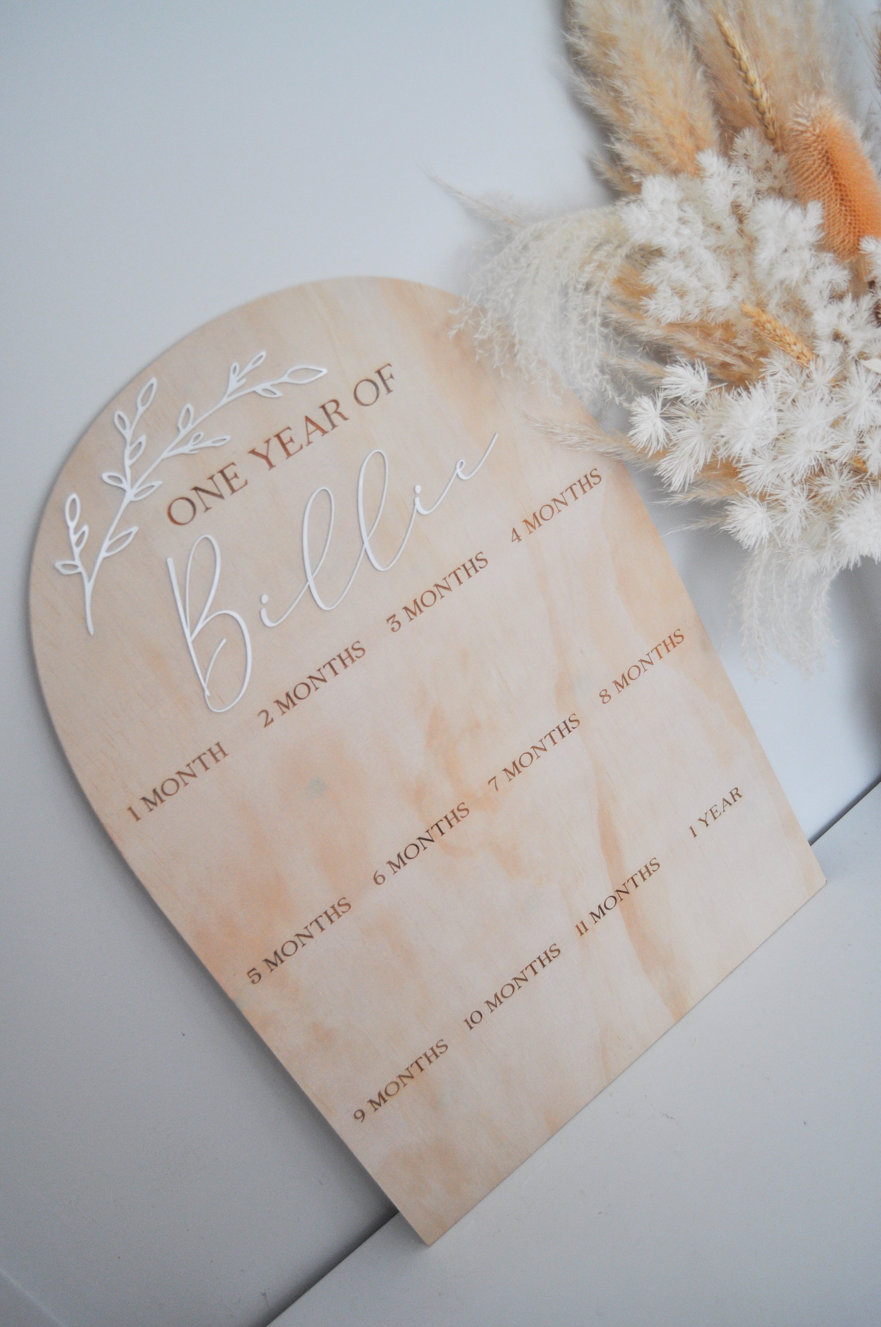 FIRST YEAR PHOTO BIRTHDAY BOARD