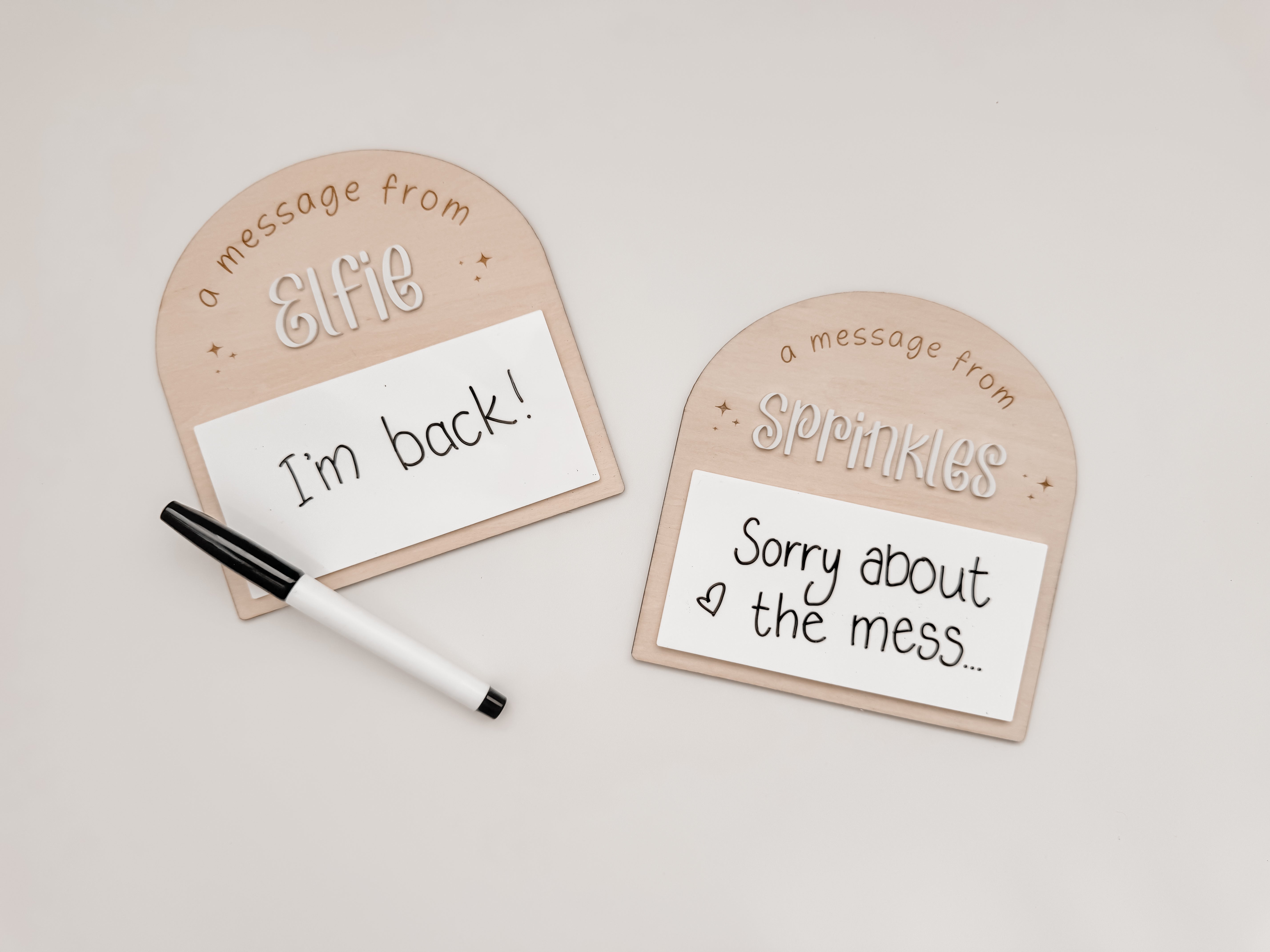 PERSONALISED ELF MESSAGE BOARD