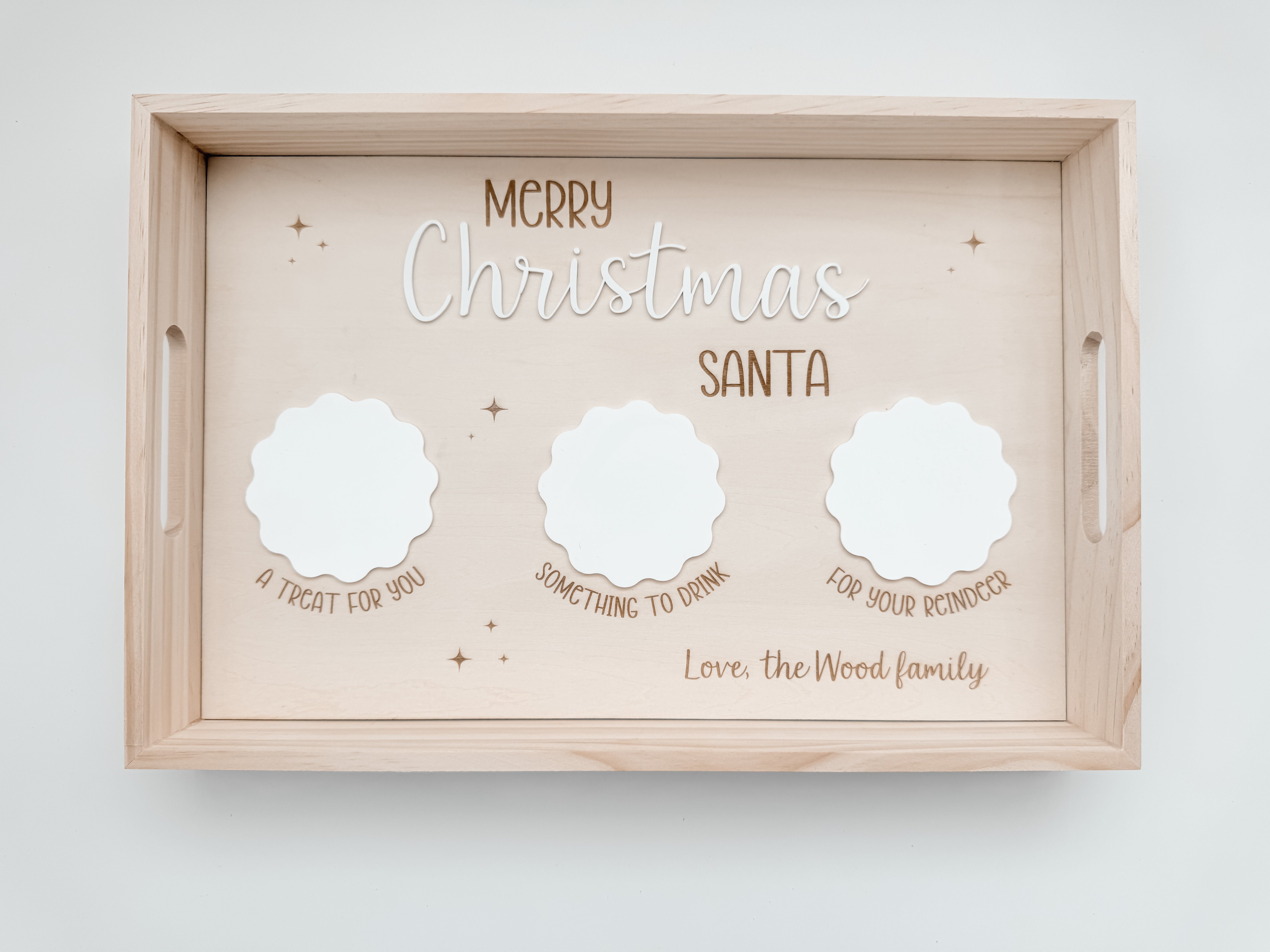 MERRY CHRISTMAS SANTA TREAT BOARD