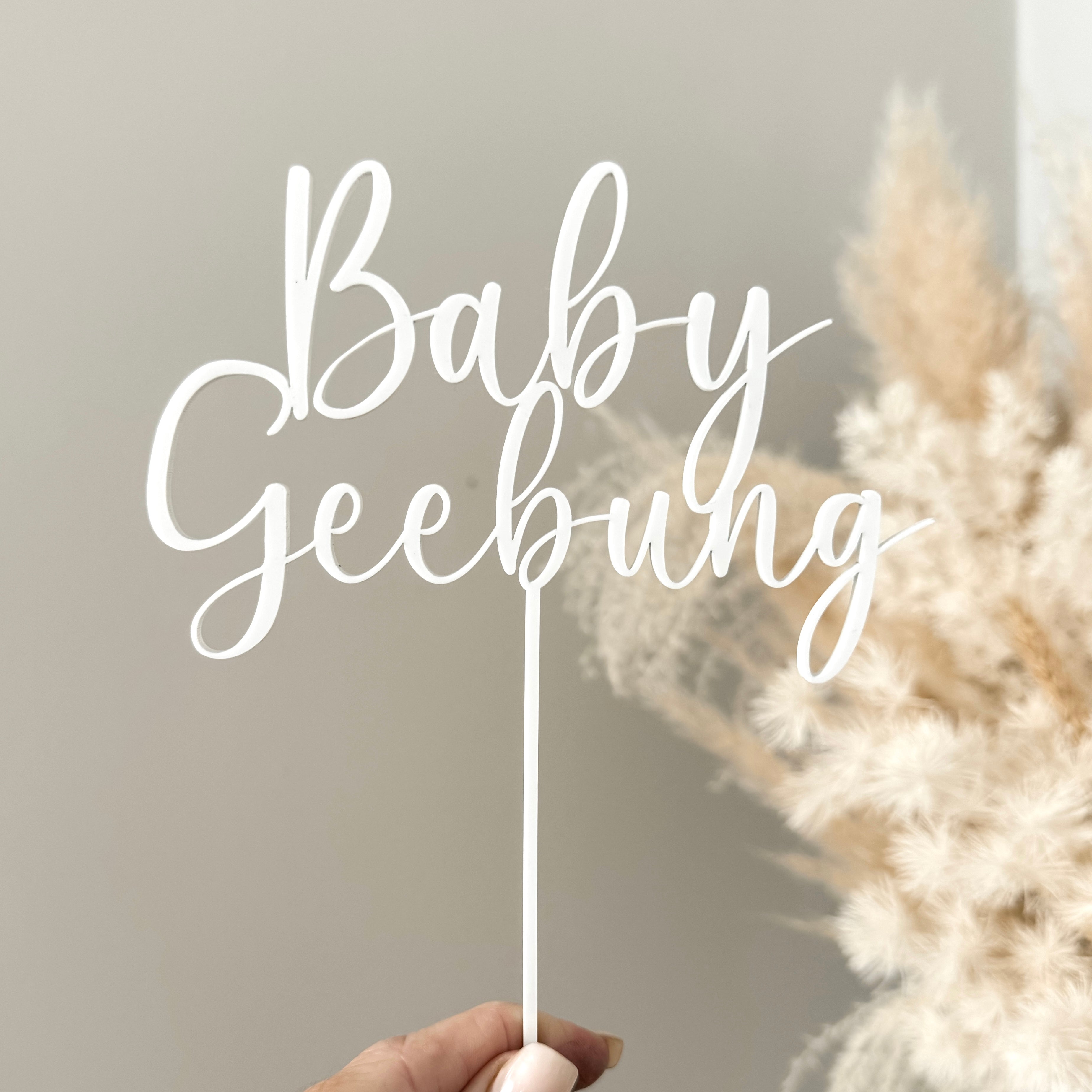 BABY SHOWER ACRYLIC CAKE TOPPER