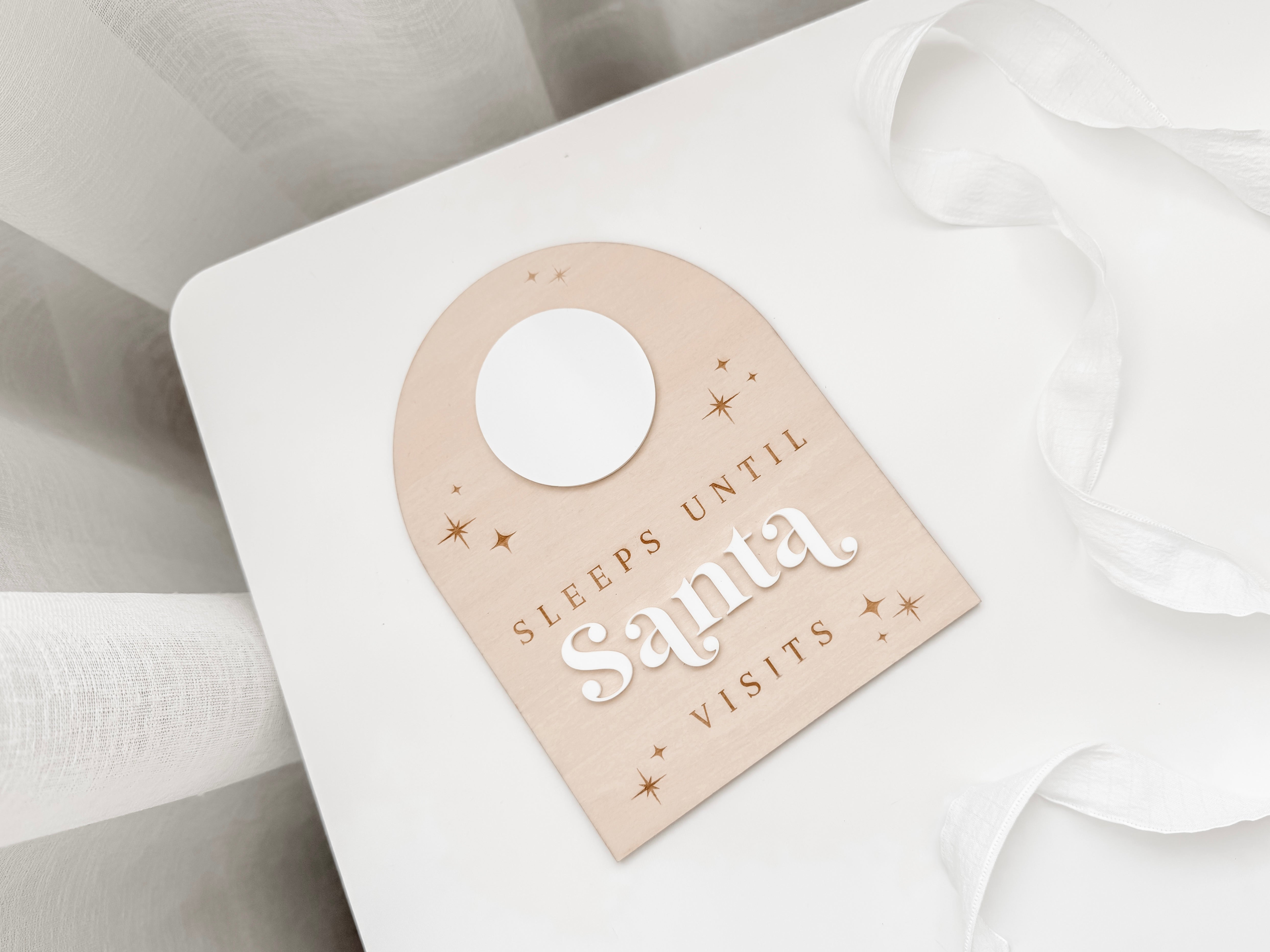 CHRISTMAS COUNTDOWN - SLEEPS UNTIL SANTA VISITS