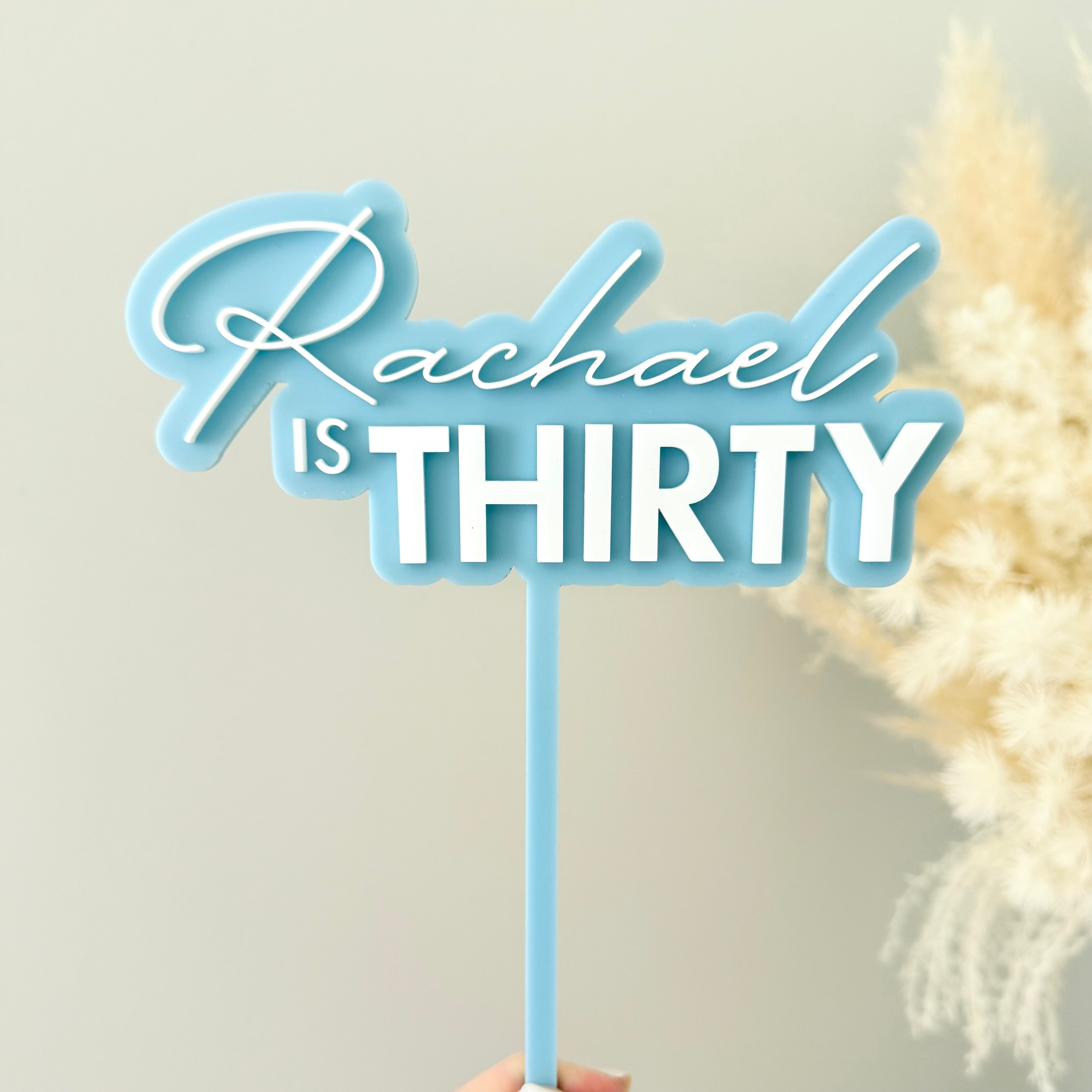 PERSONALISED ACRYLIC CAKE TOPPER