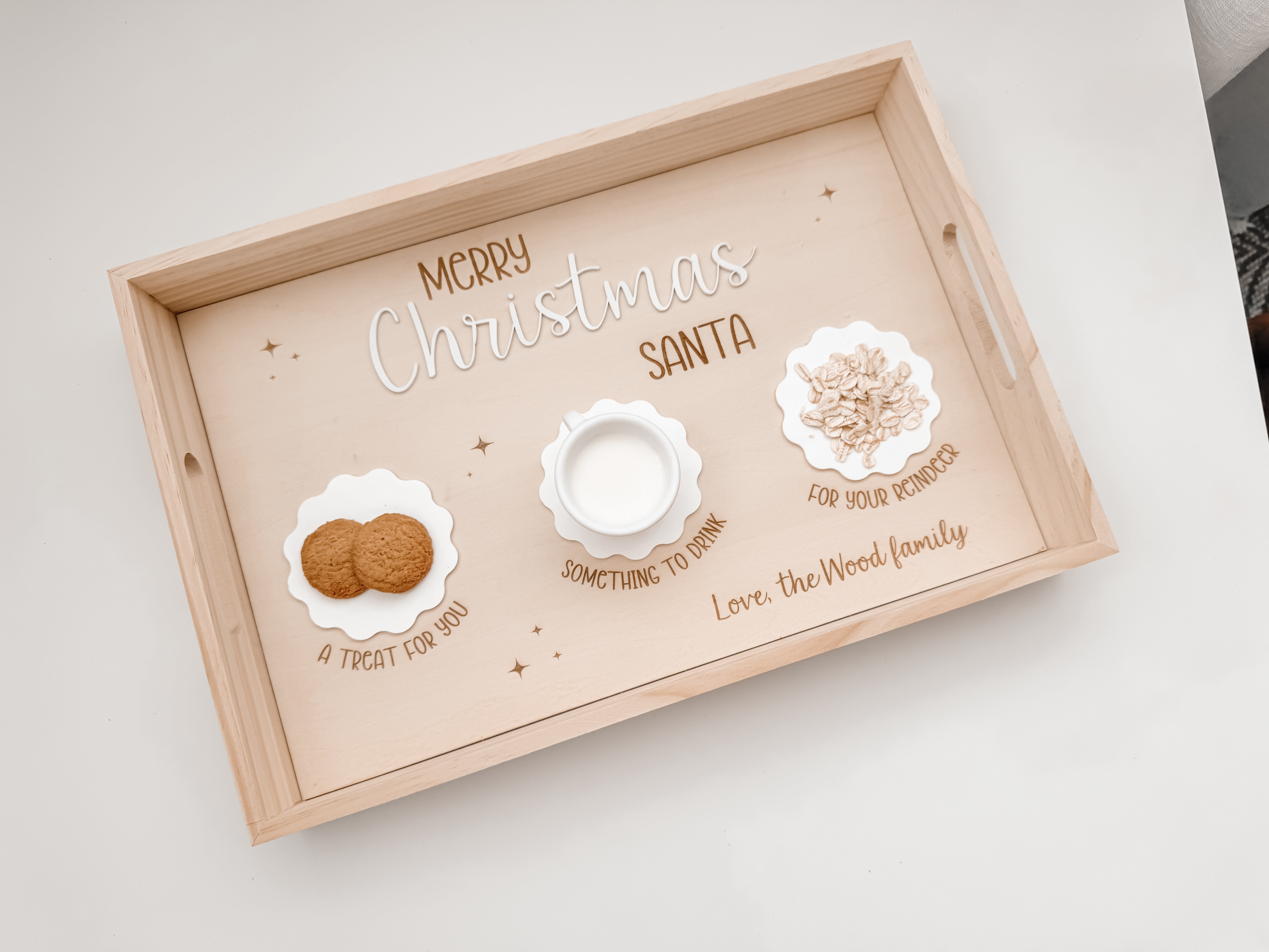 MERRY CHRISTMAS SANTA TREAT BOARD