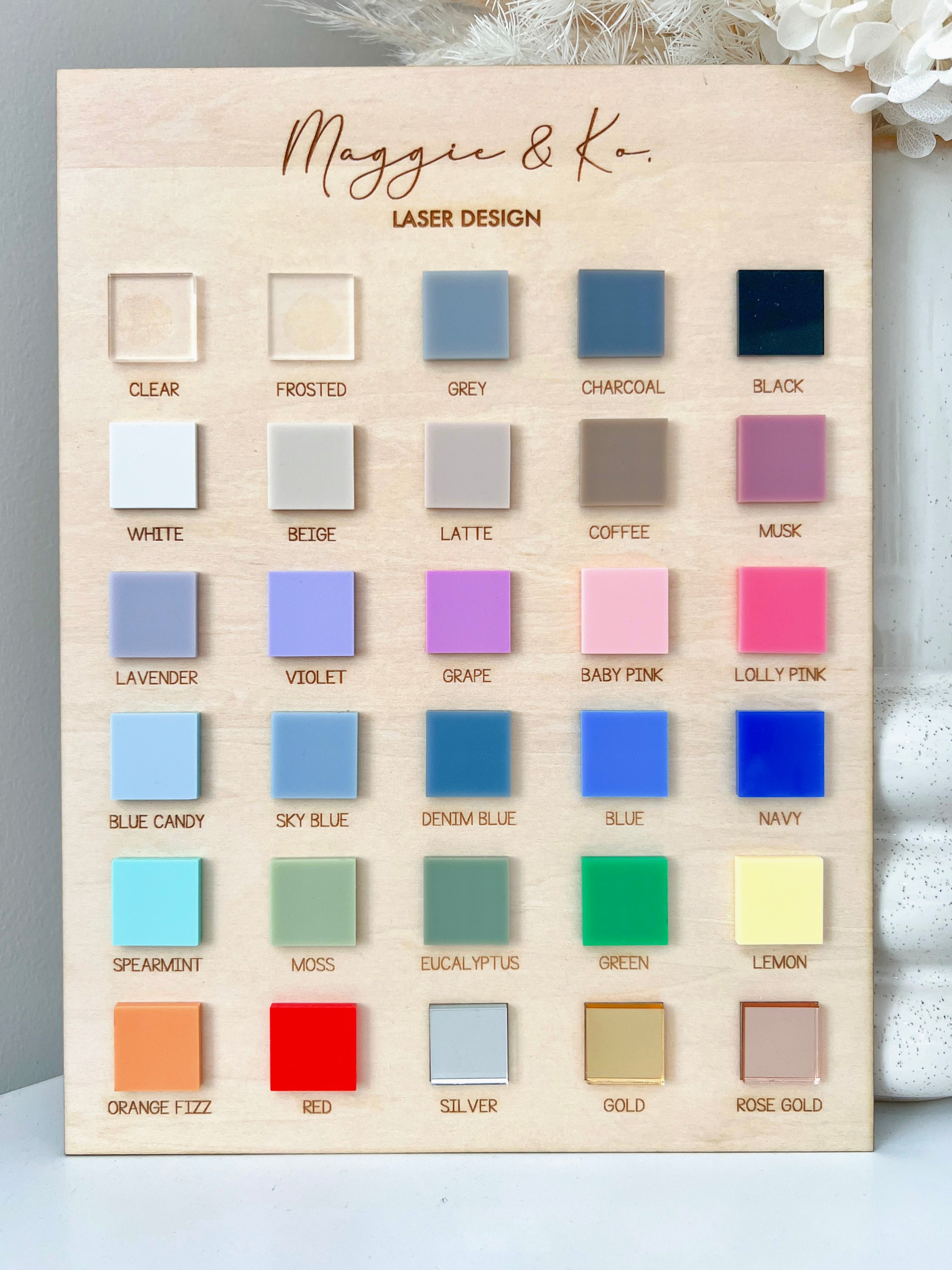 ACRYLIC WORK NAME BADGE