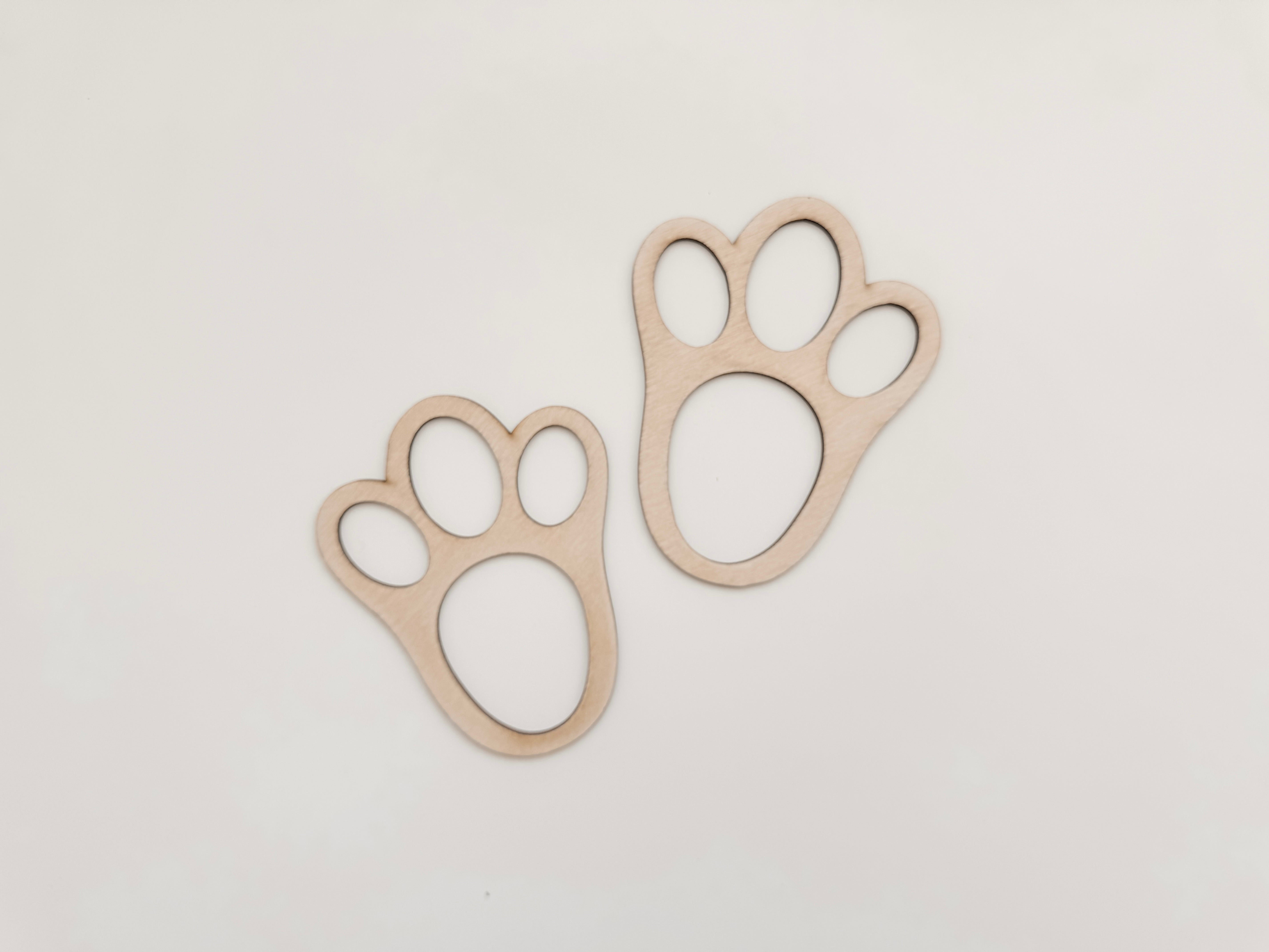 EASTER BUNNY FOOTPRINT STENCIL