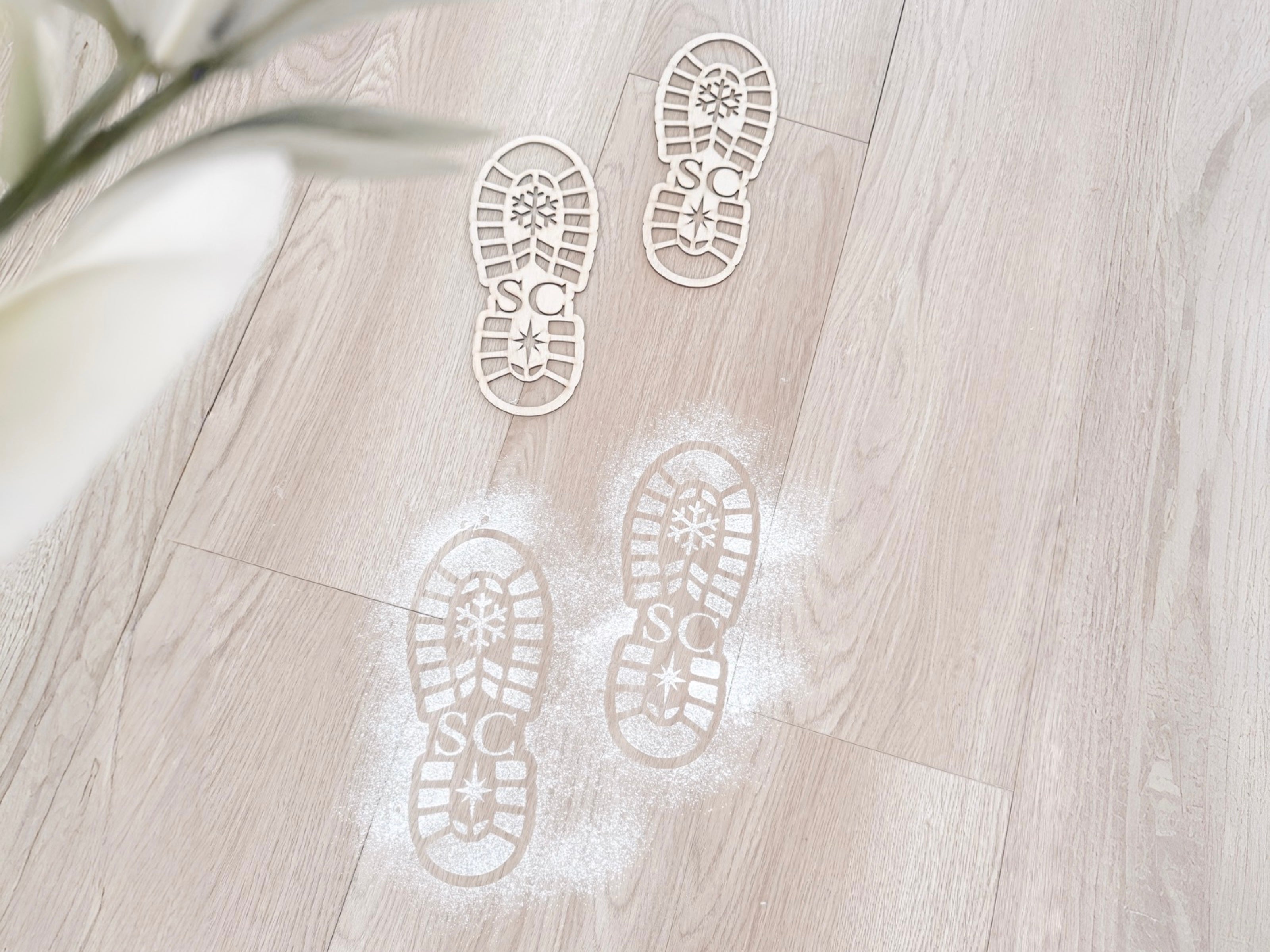 SANTA CLAUS BOOT STENCIL