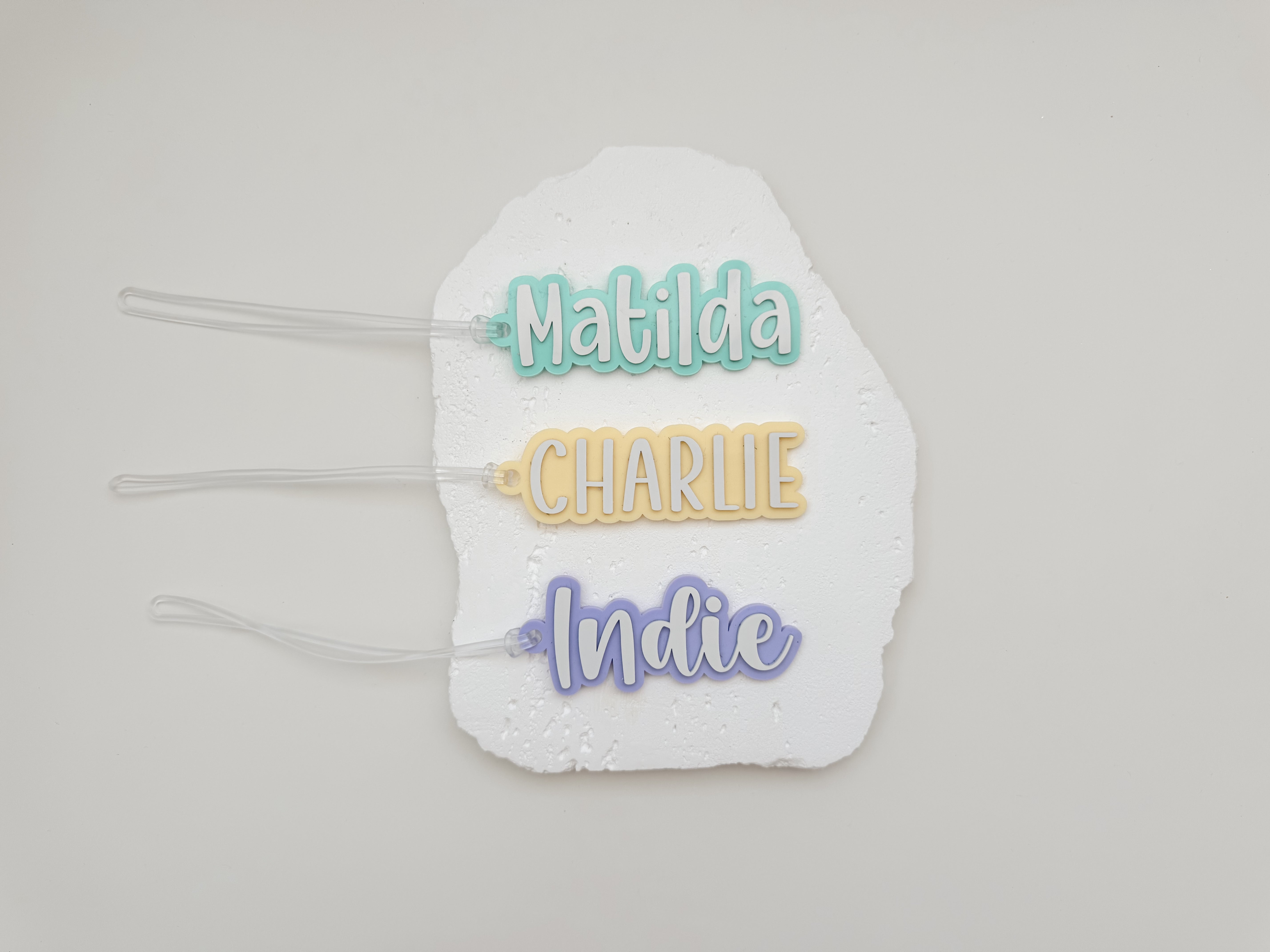 PERSONALISED ACRYLIC BAG TAG