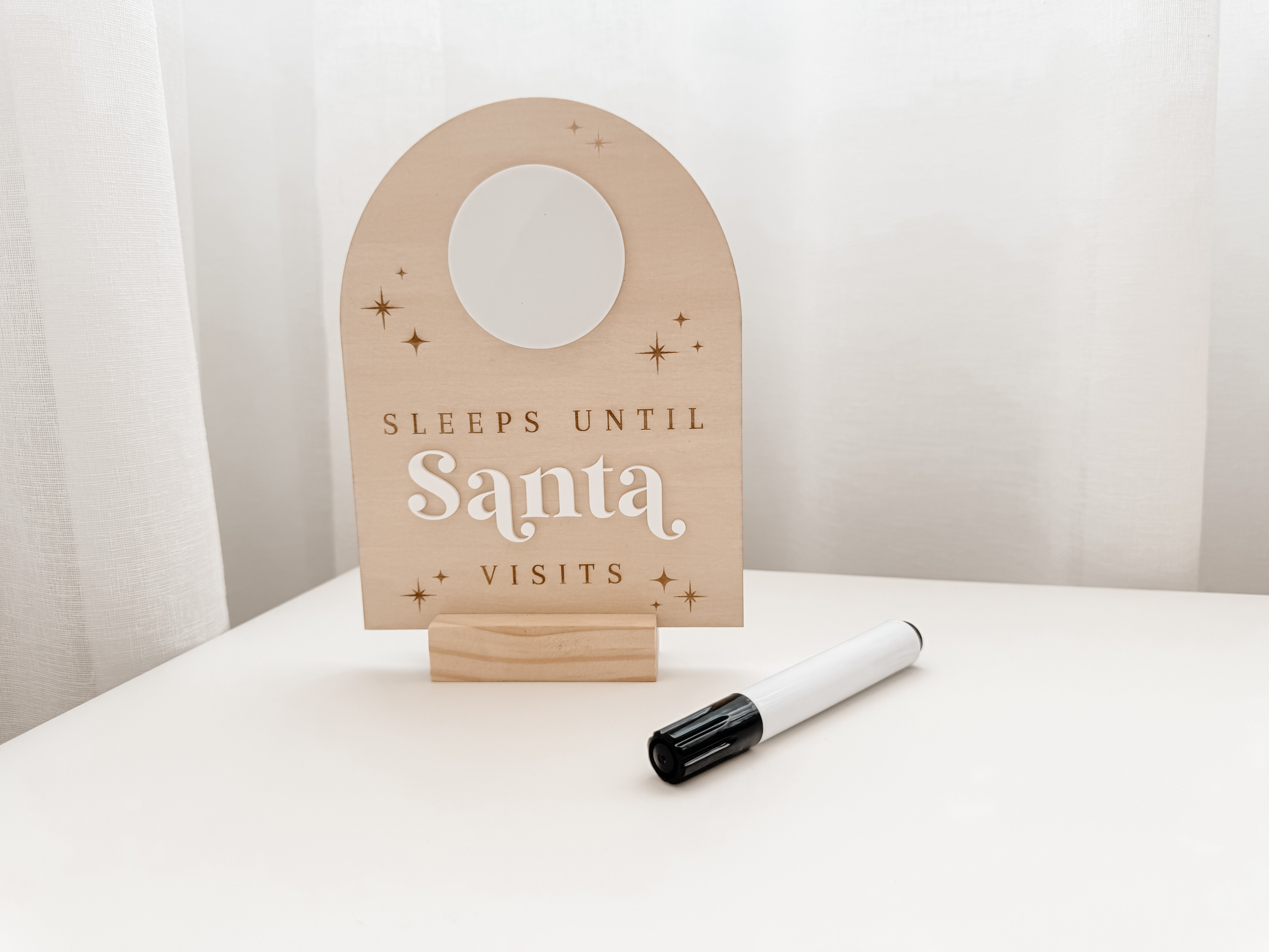 CHRISTMAS COUNTDOWN - SLEEPS UNTIL SANTA VISITS