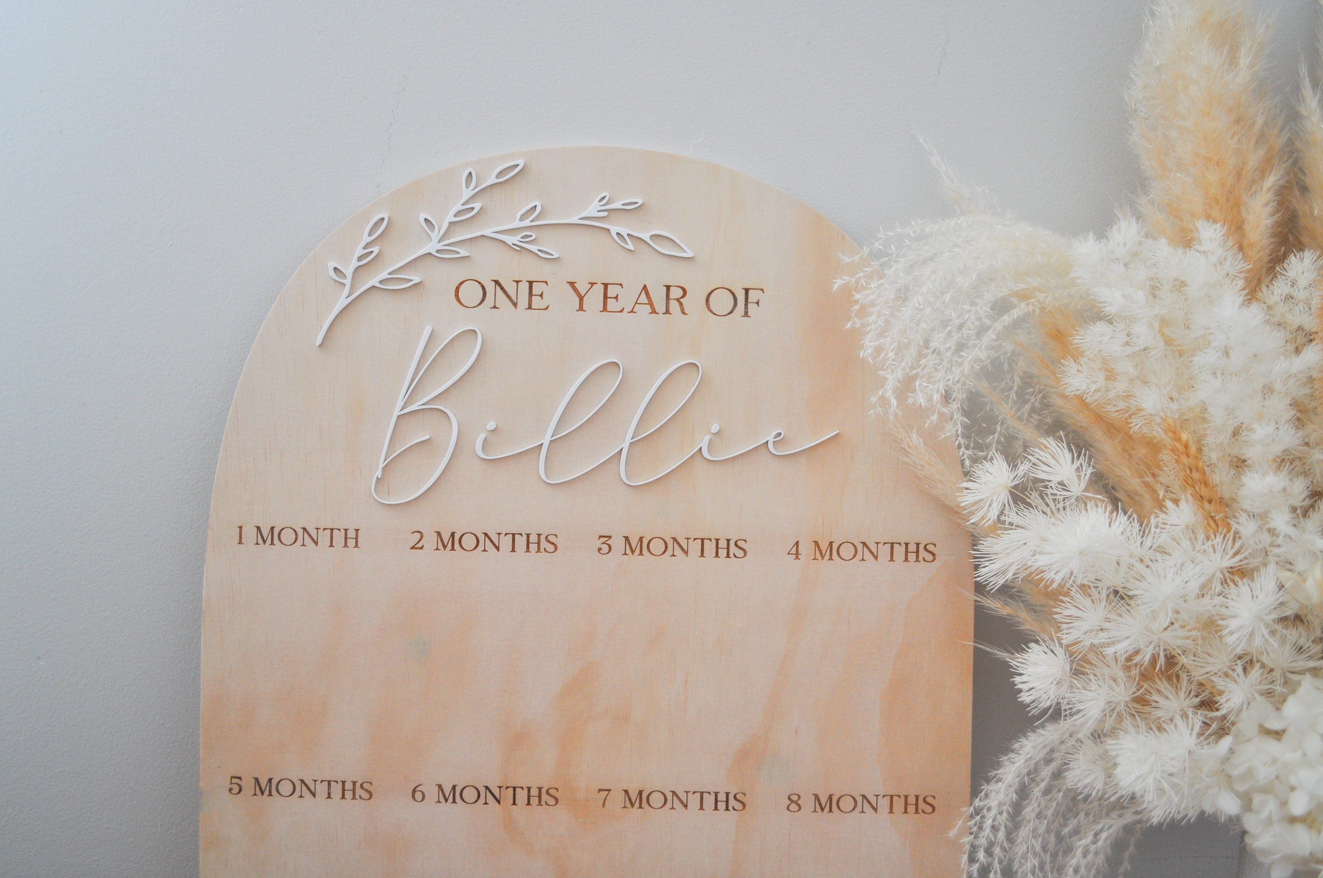 FIRST YEAR PHOTO BIRTHDAY BOARD