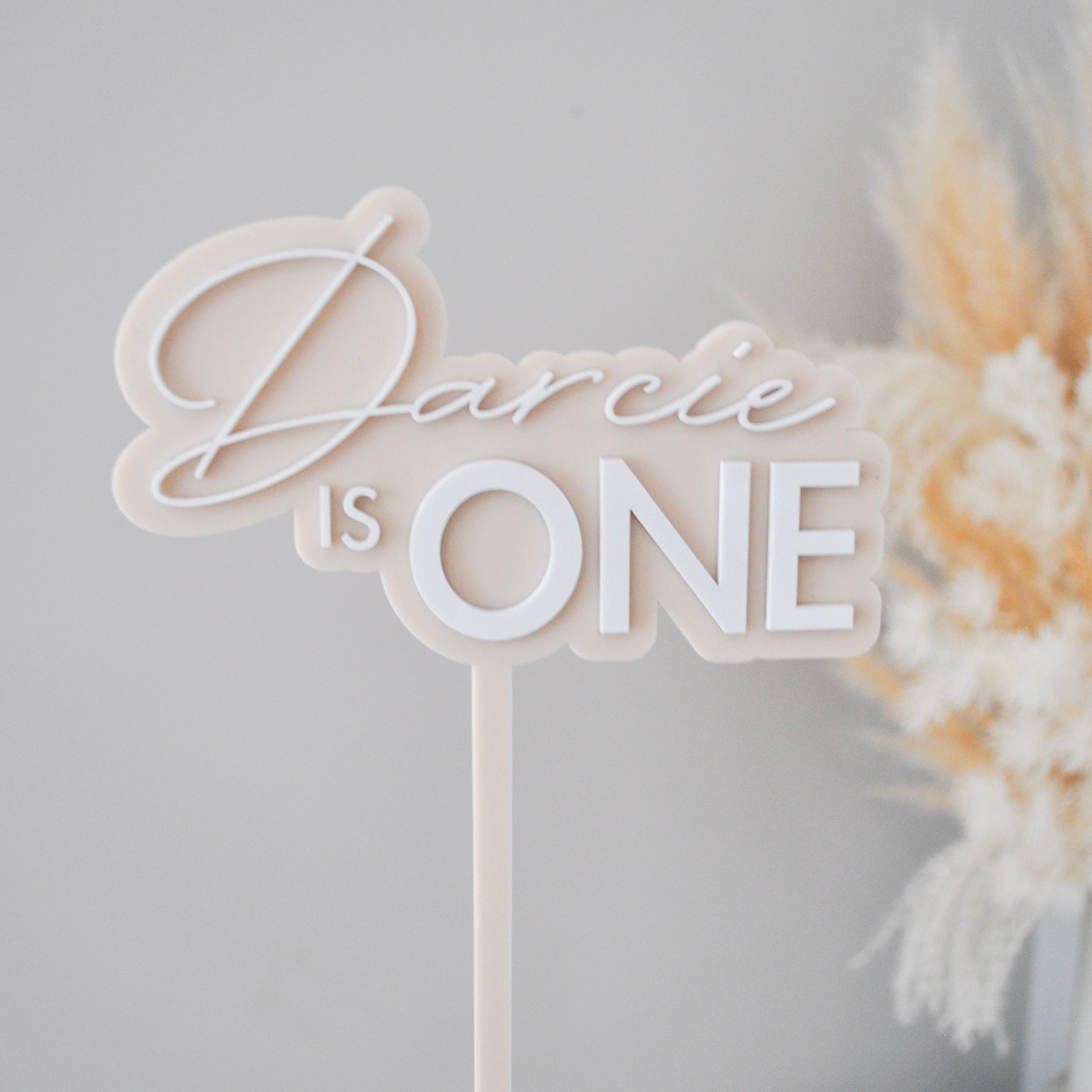 PERSONALISED ACRYLIC CAKE TOPPER
