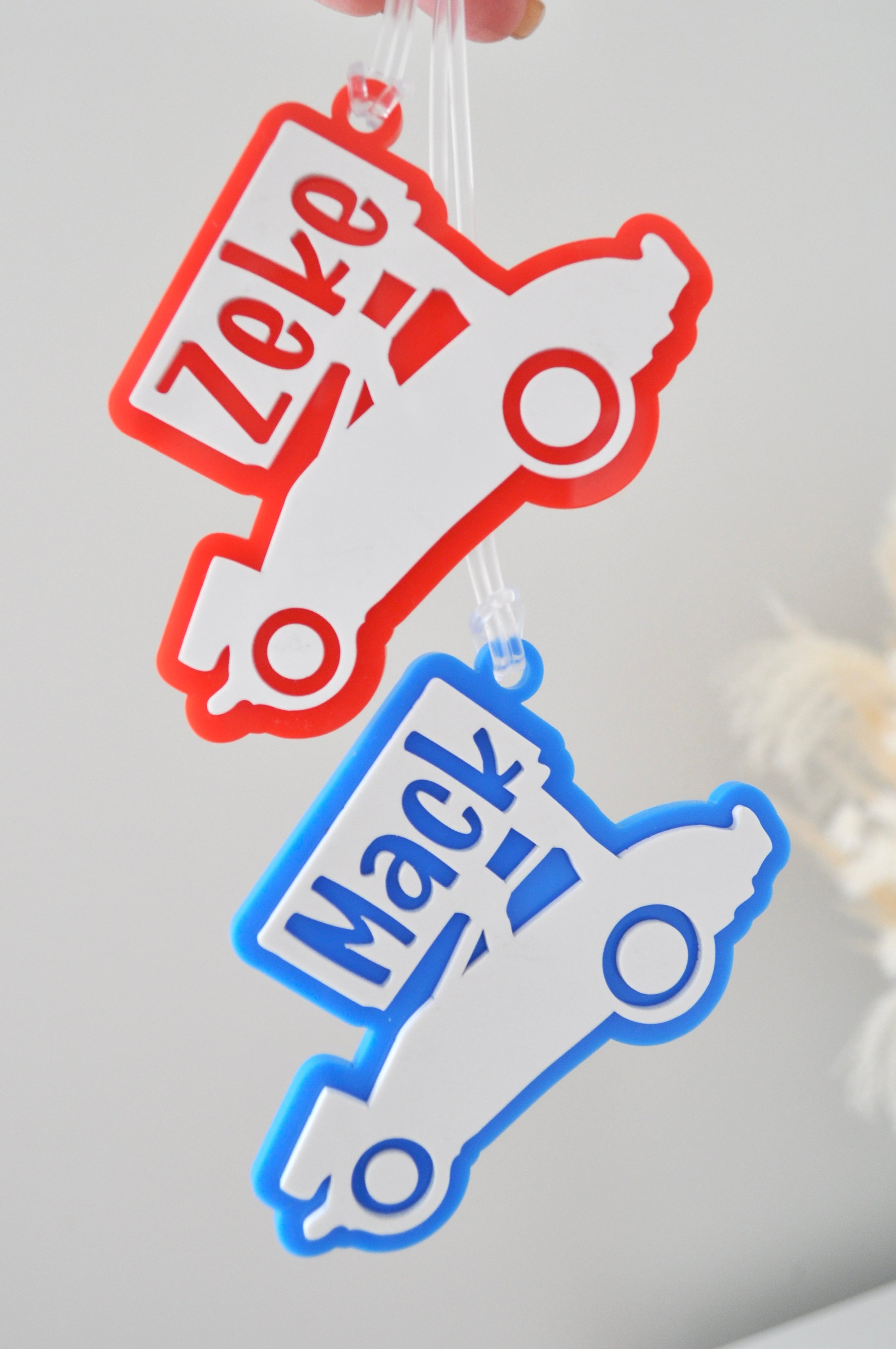 PERSONALISED SPRINTCAR BAG TAG