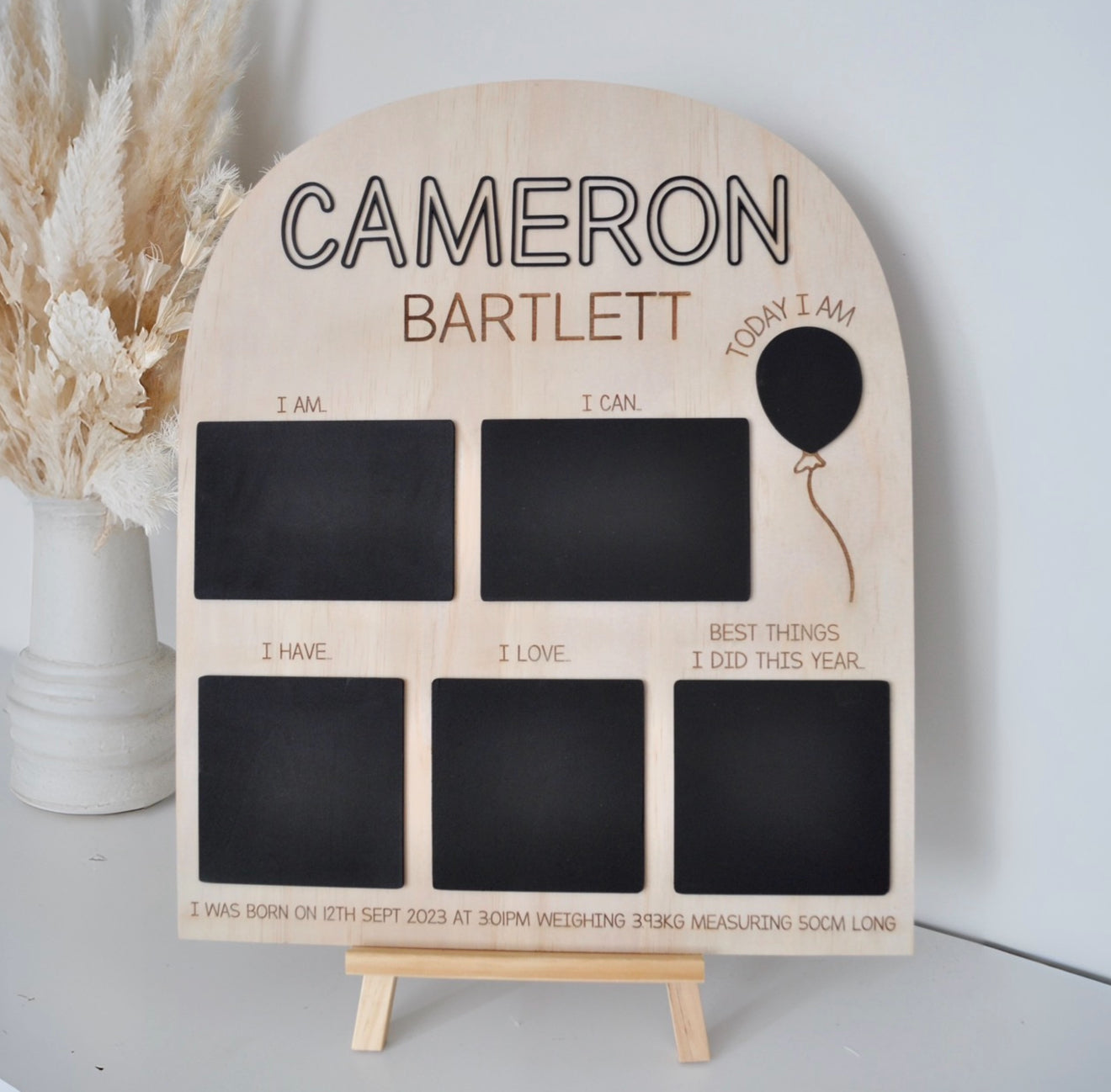 PERSONALISED BIRTHDAY BOARD
