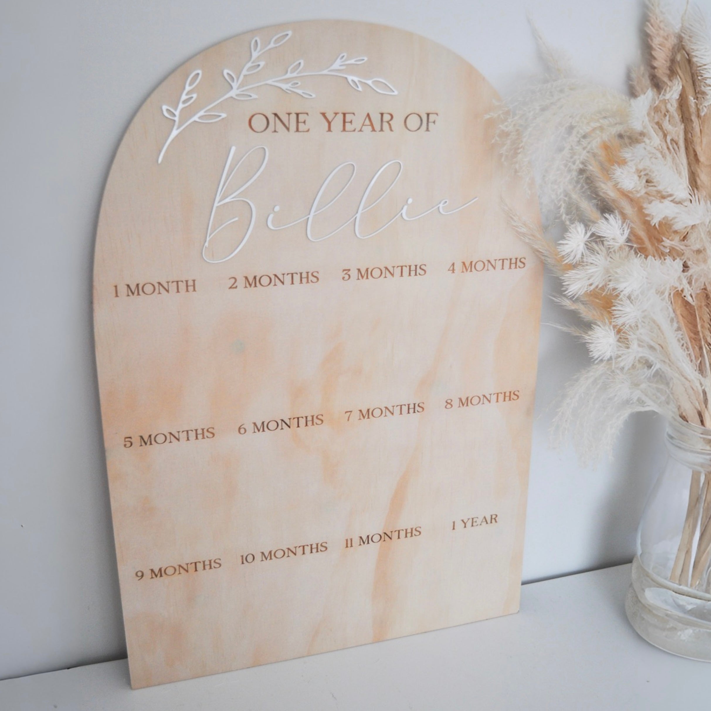 FIRST YEAR PHOTO BIRTHDAY BOARD