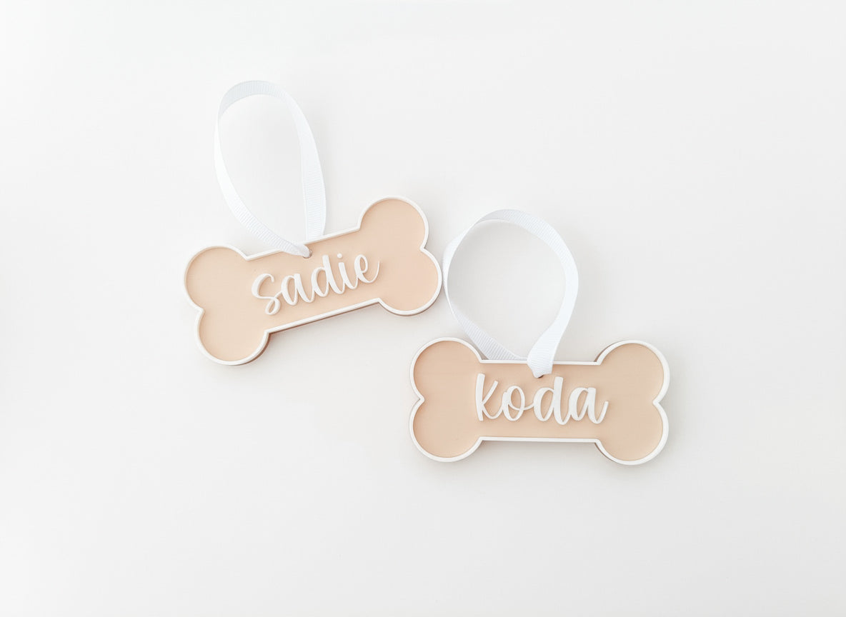 PET CHRISTMAS TREE DECORATION - BONE