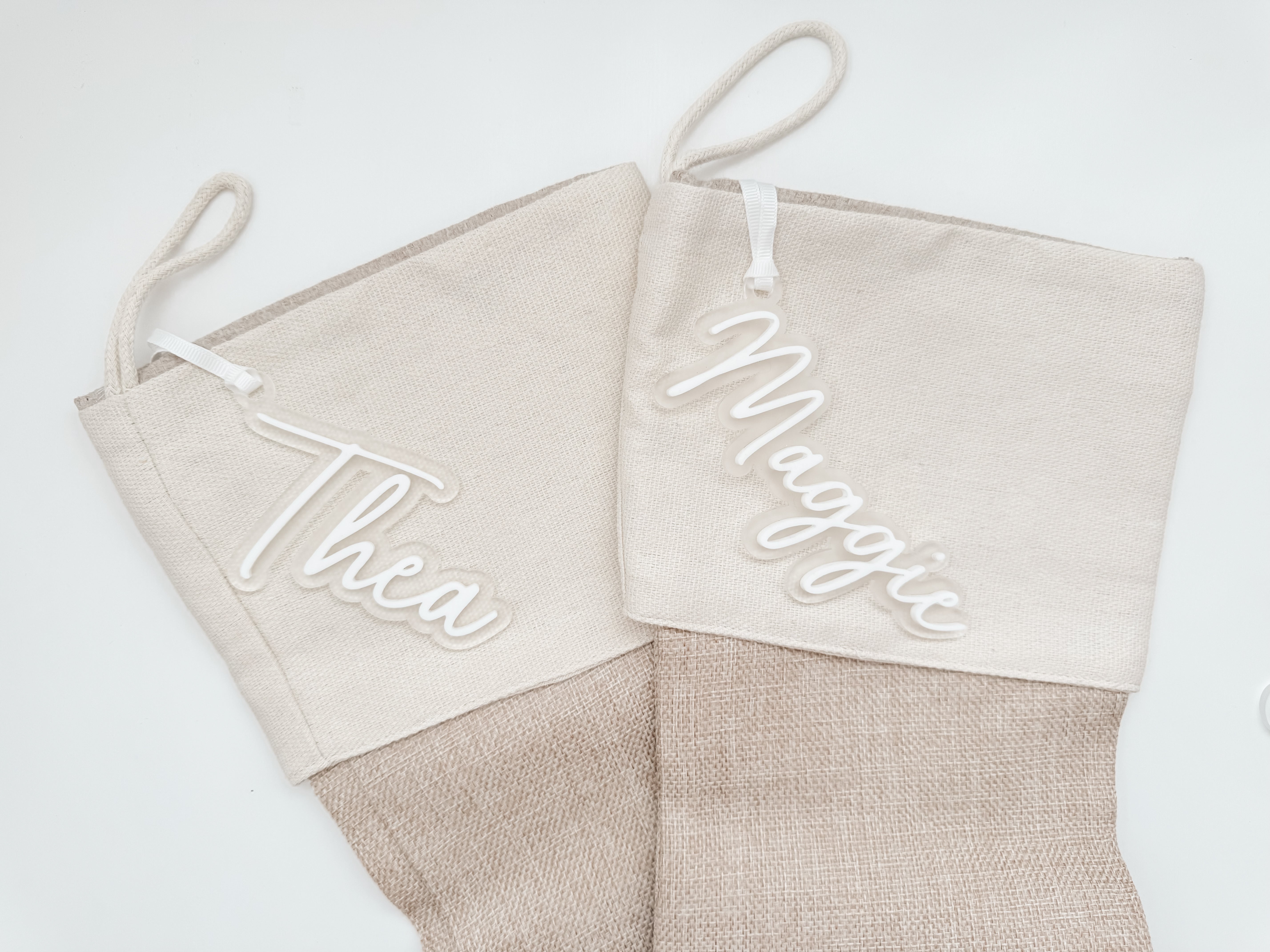 PERSONALISED CHRISTMAS STOCKING NAME TAG