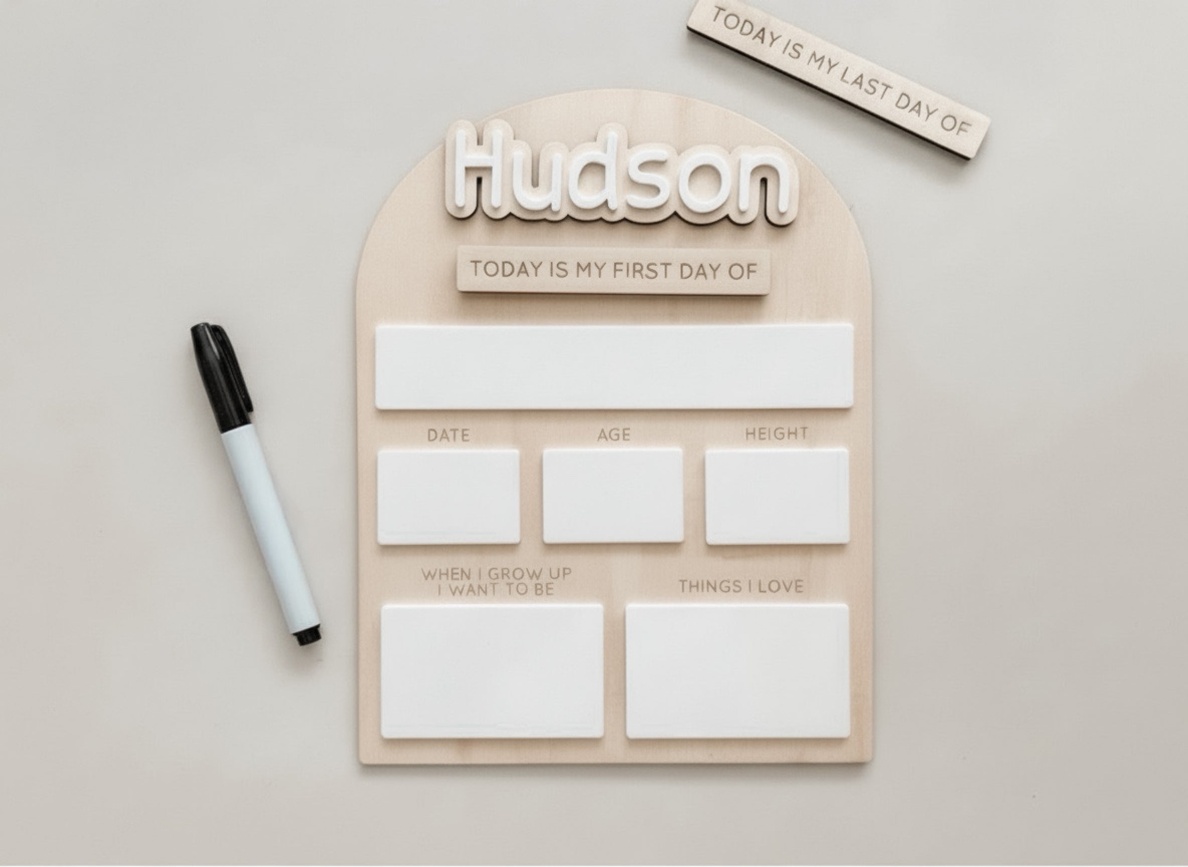 MY FIRST DAY BOARD - PLAIN ARCH