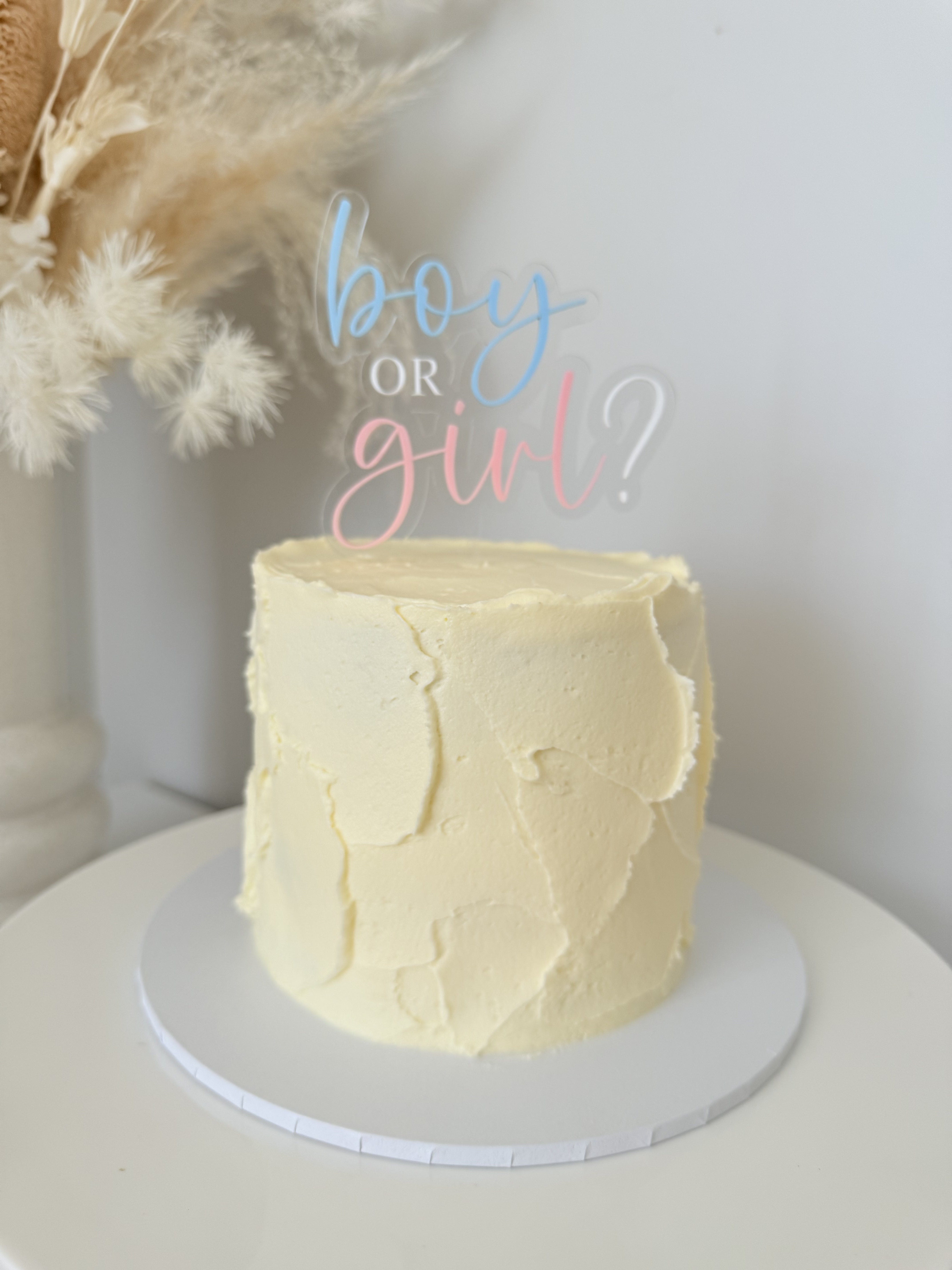 GENDER REVEAL CAKE TOPPER