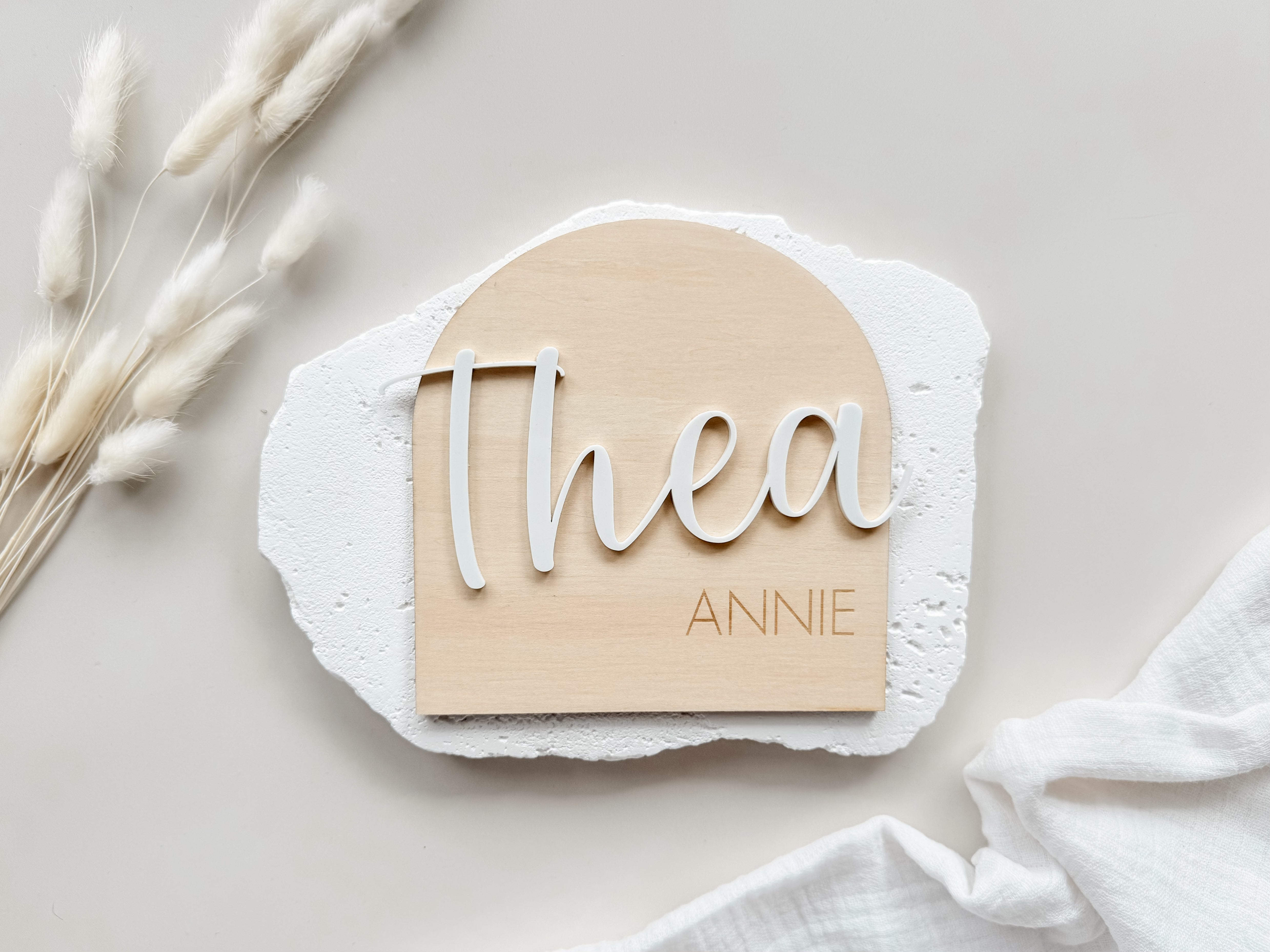 ARCH BIRTH ANNOUNCEMENT PLAQUE