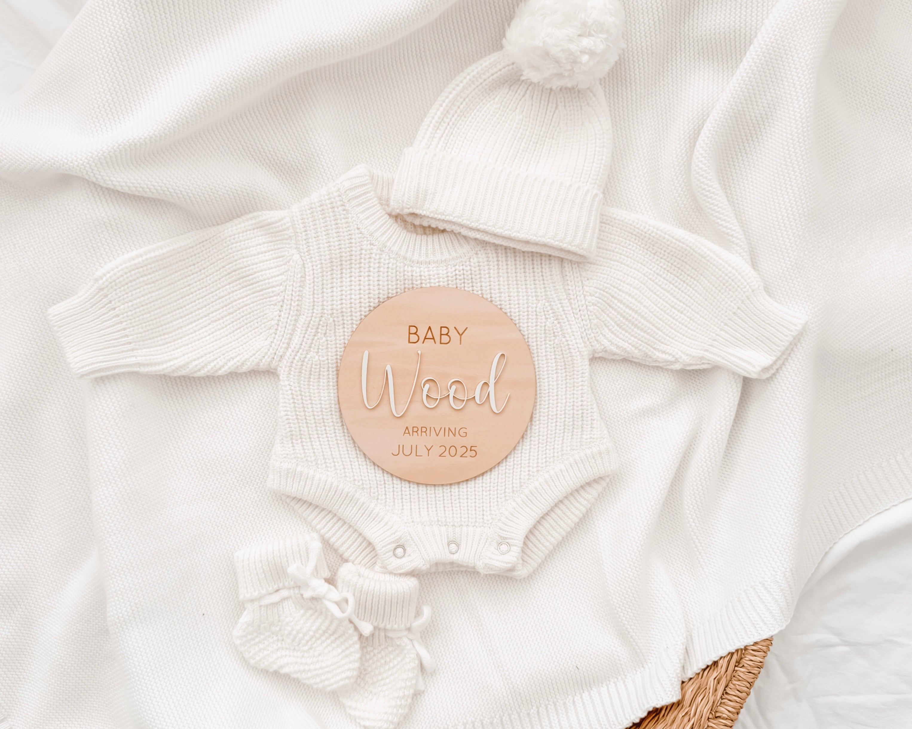 PERSONALISED PREGNANCY ANNOUNCEMENT PLAQUE