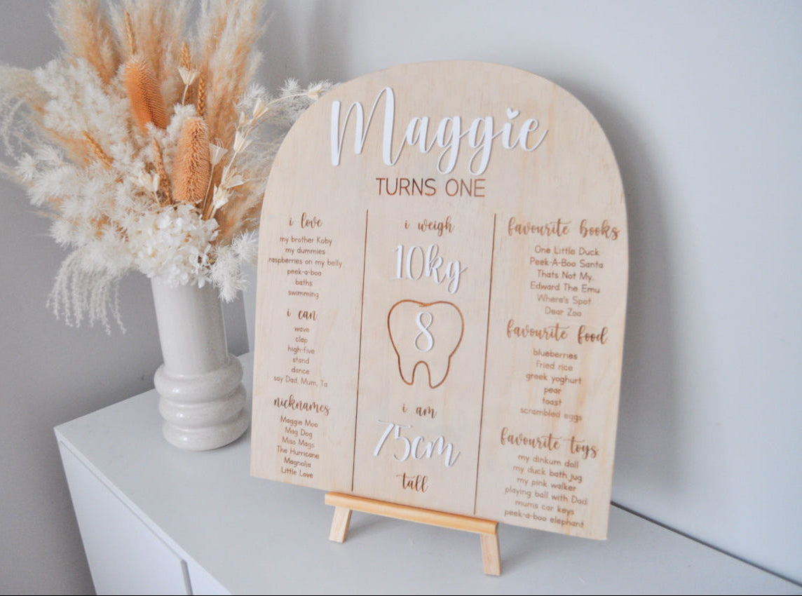 PERSONALISED BIRTHDAY BOARD