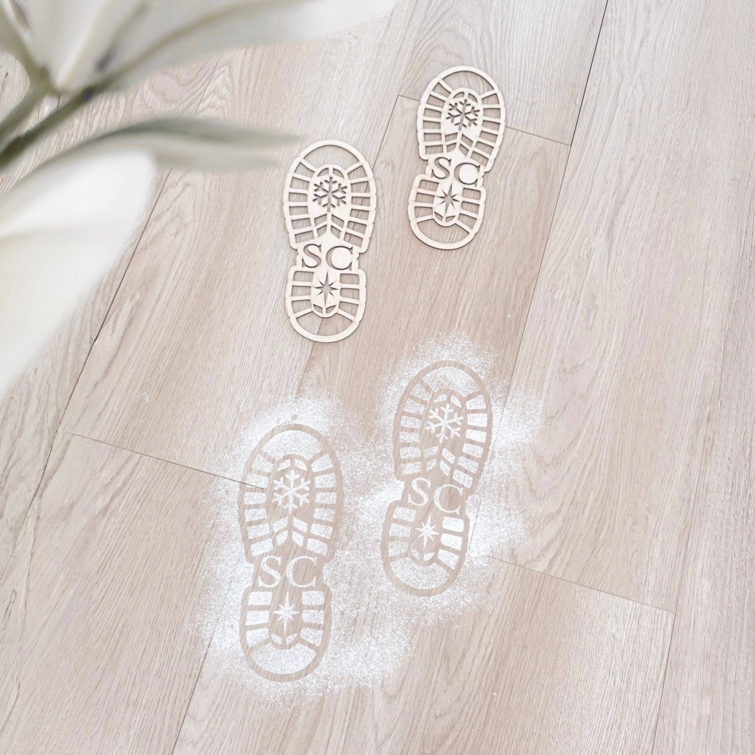 SANTA CLAUS BOOT STENCIL