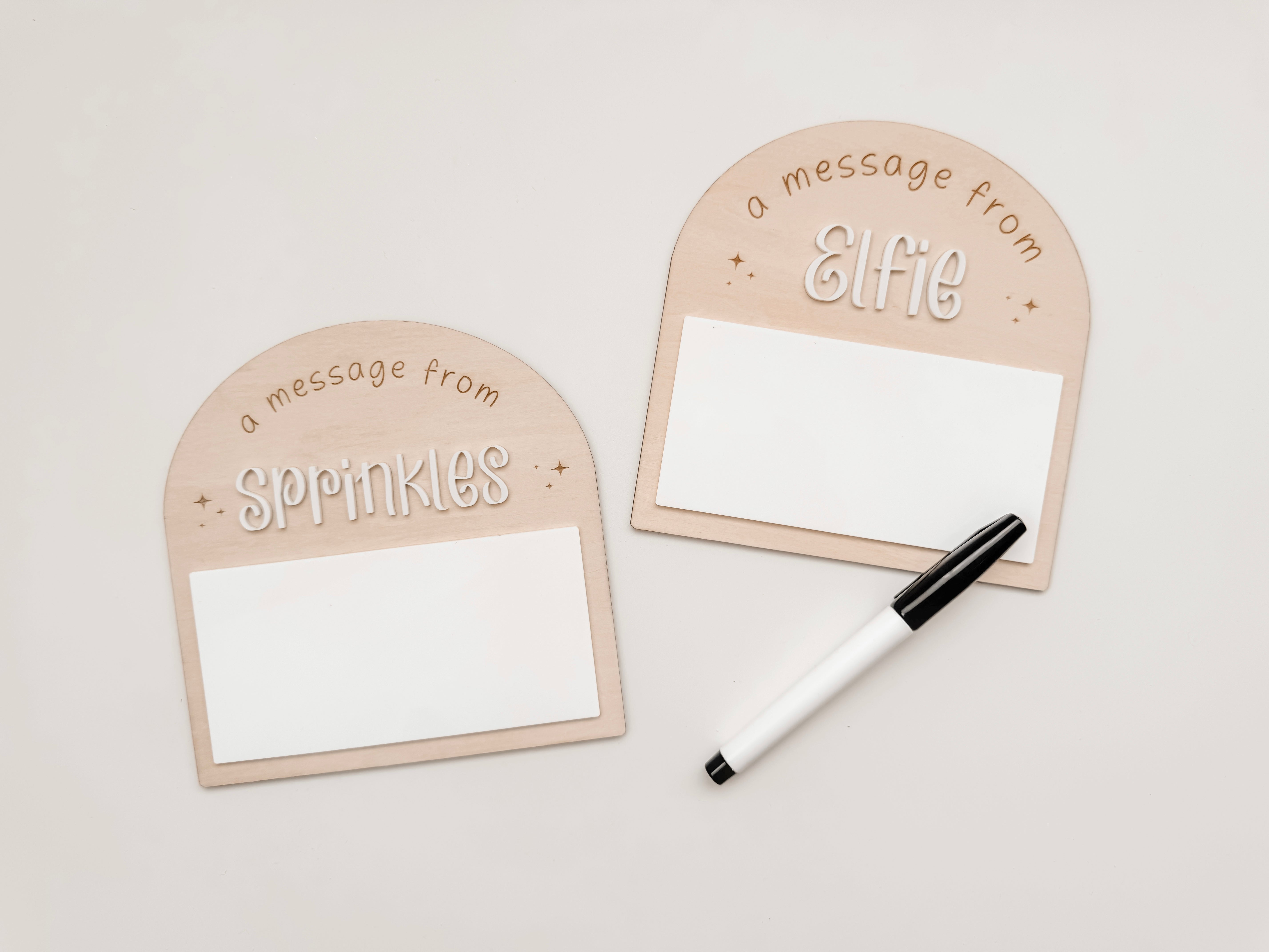 PERSONALISED ELF MESSAGE BOARD