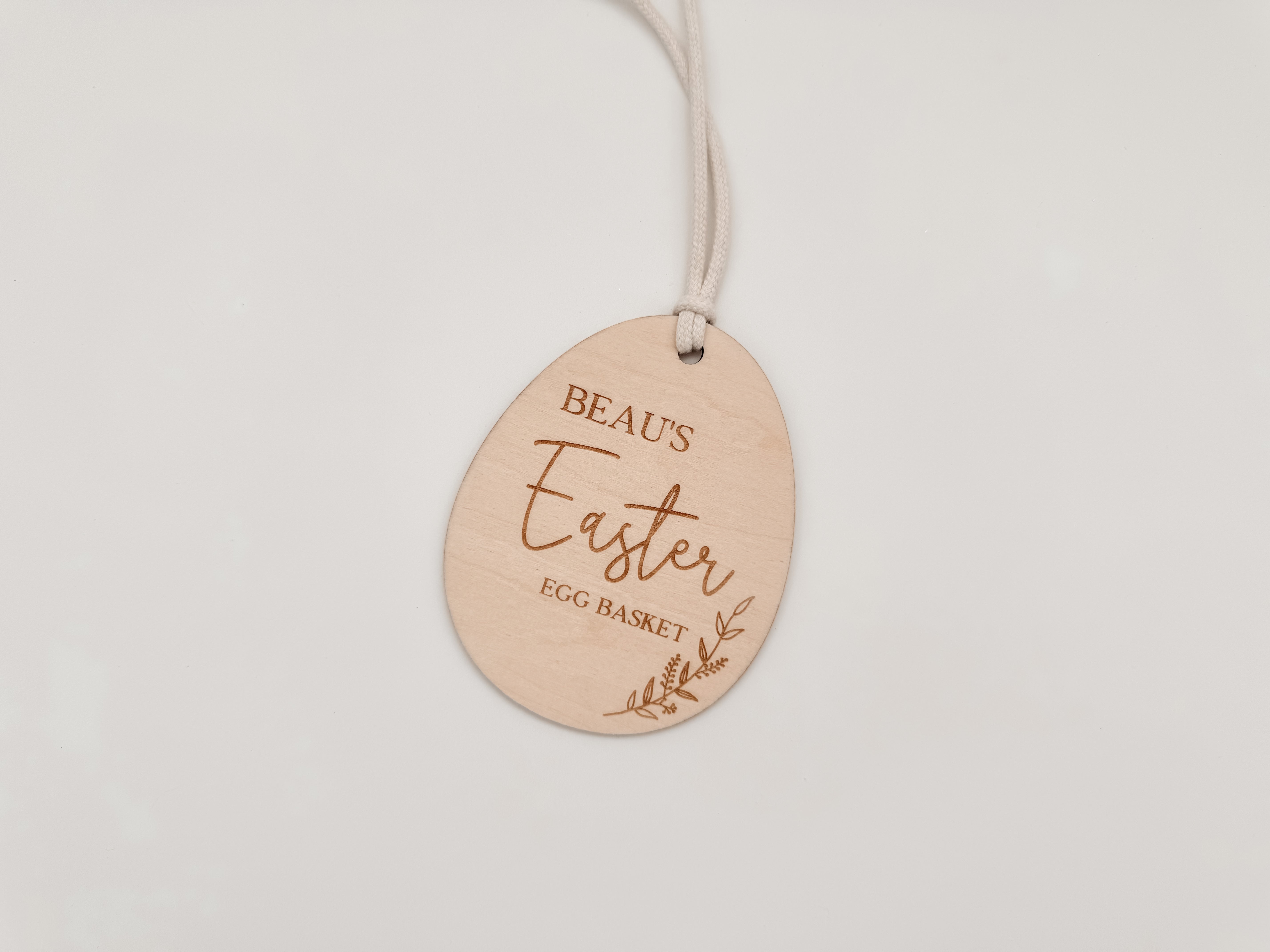 PERSONALISED EASTER BASKET TAG