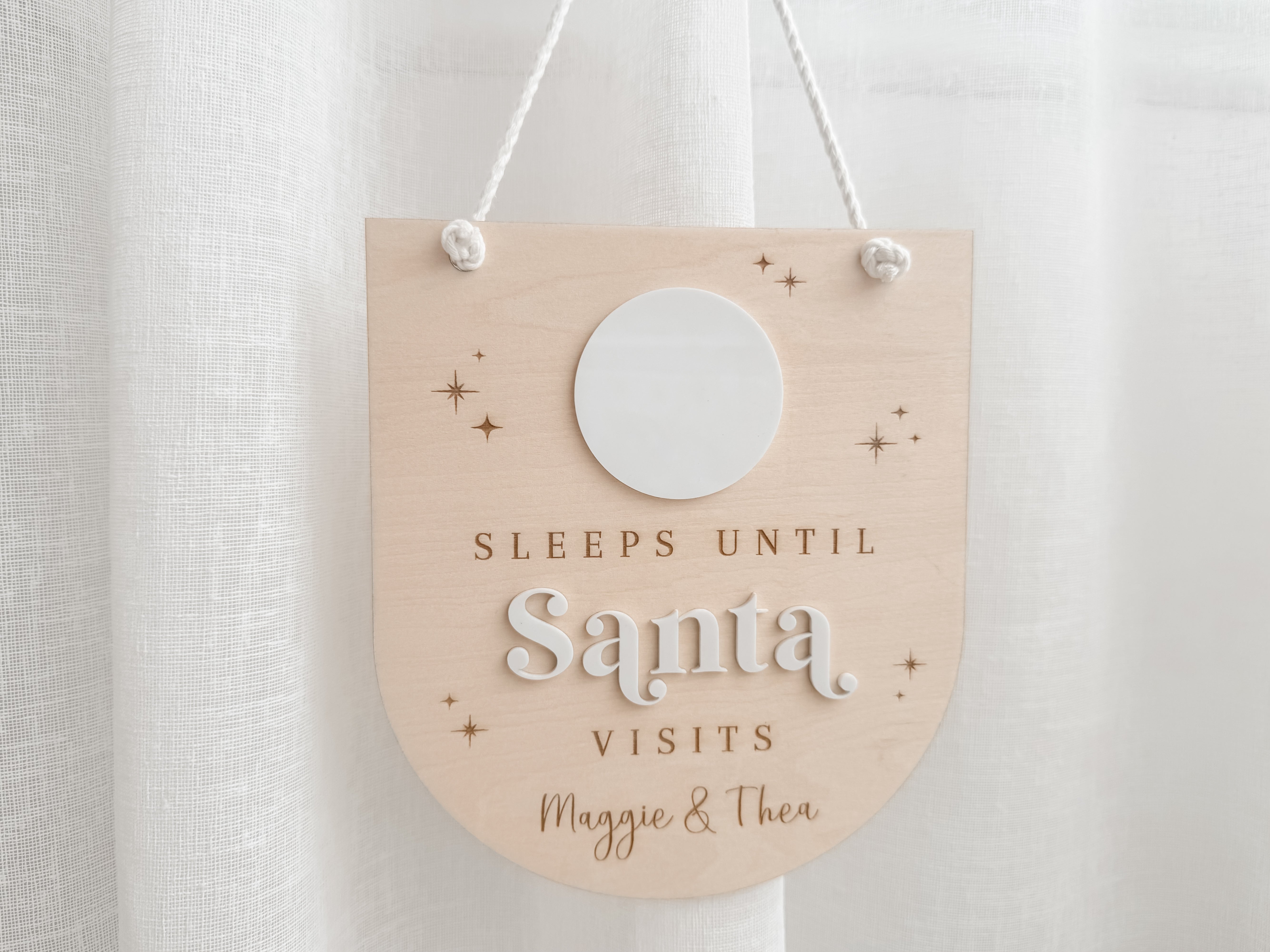 PERSONALISED HANGING CHRISTMAS COUNTDOWN