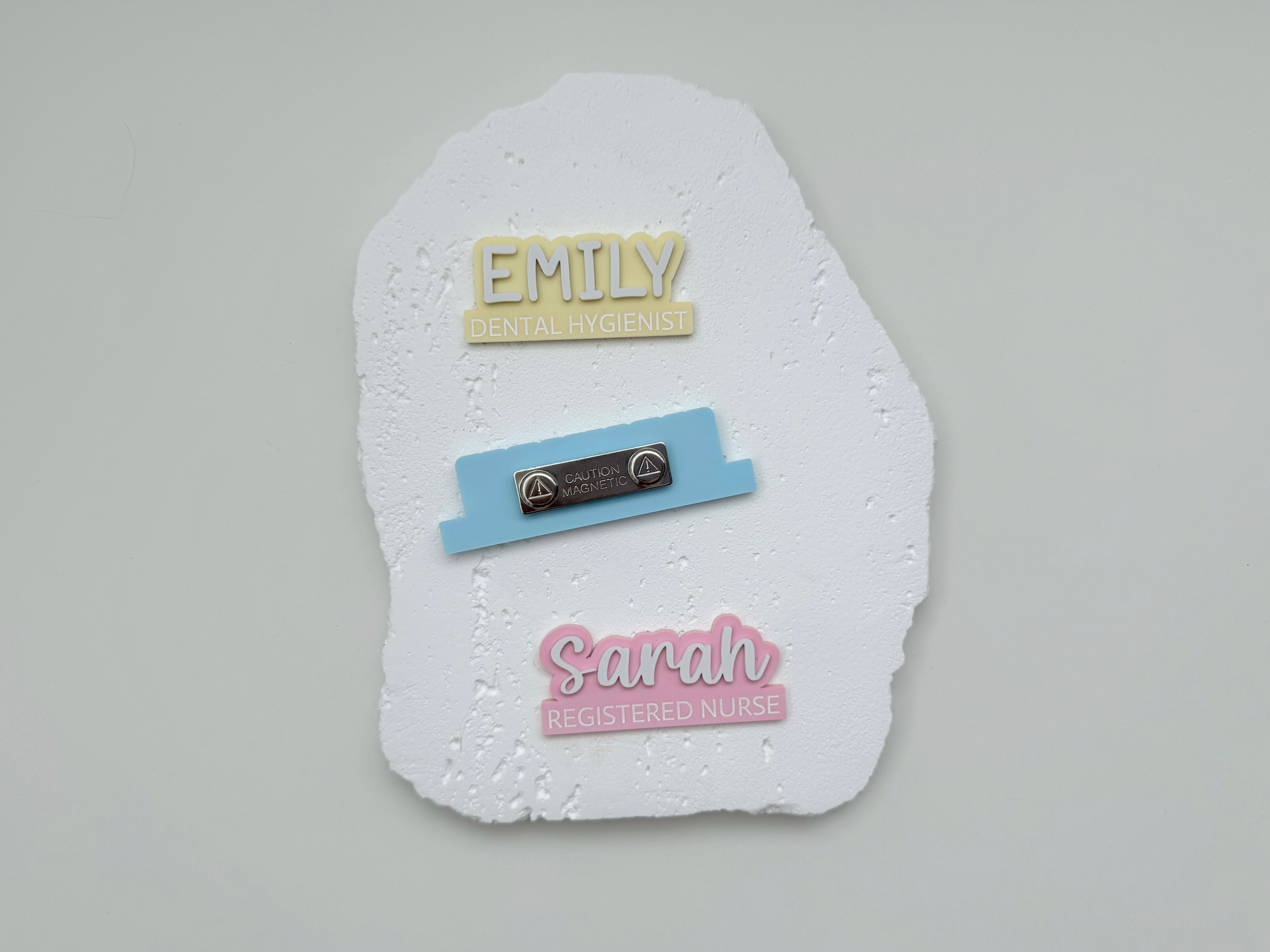 ACRYLIC WORK NAME BADGE