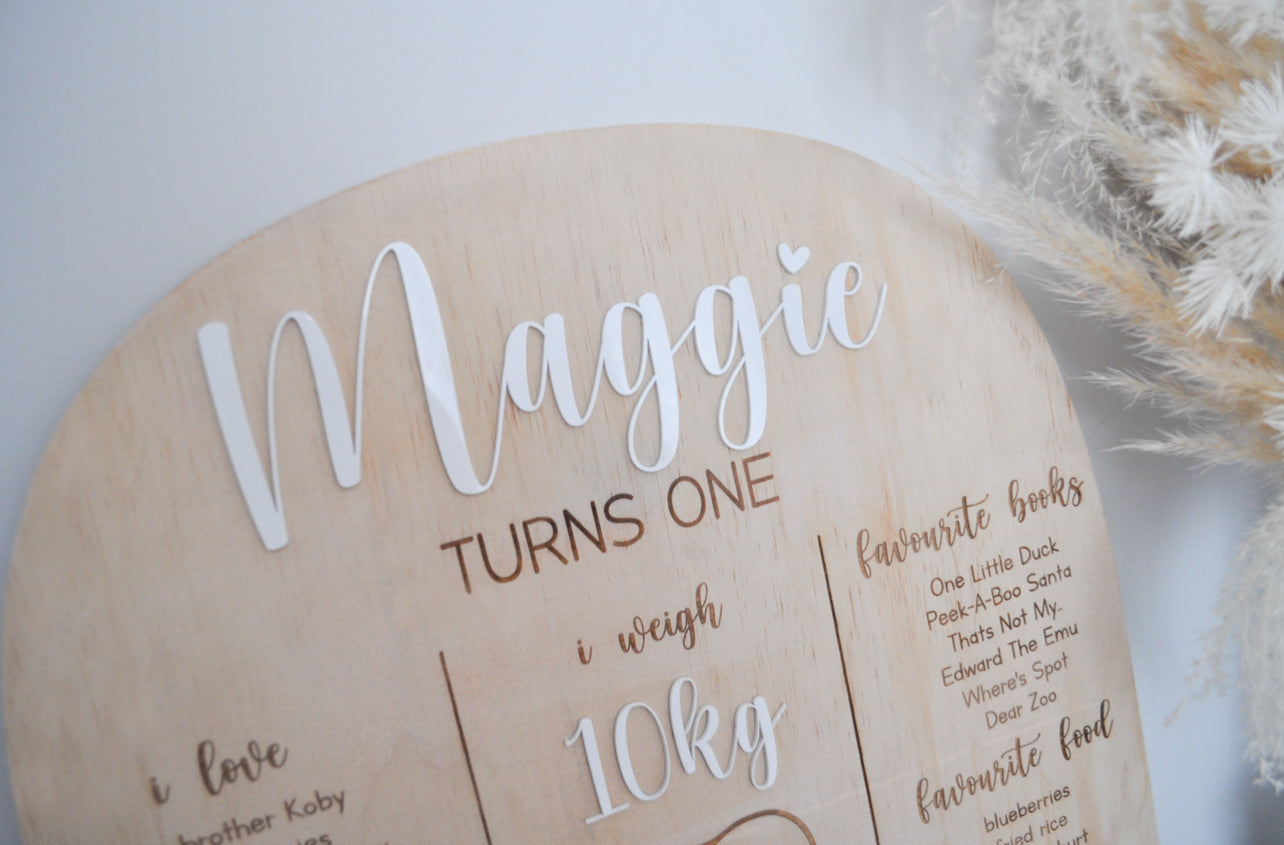 PERSONALISED BIRTHDAY BOARD