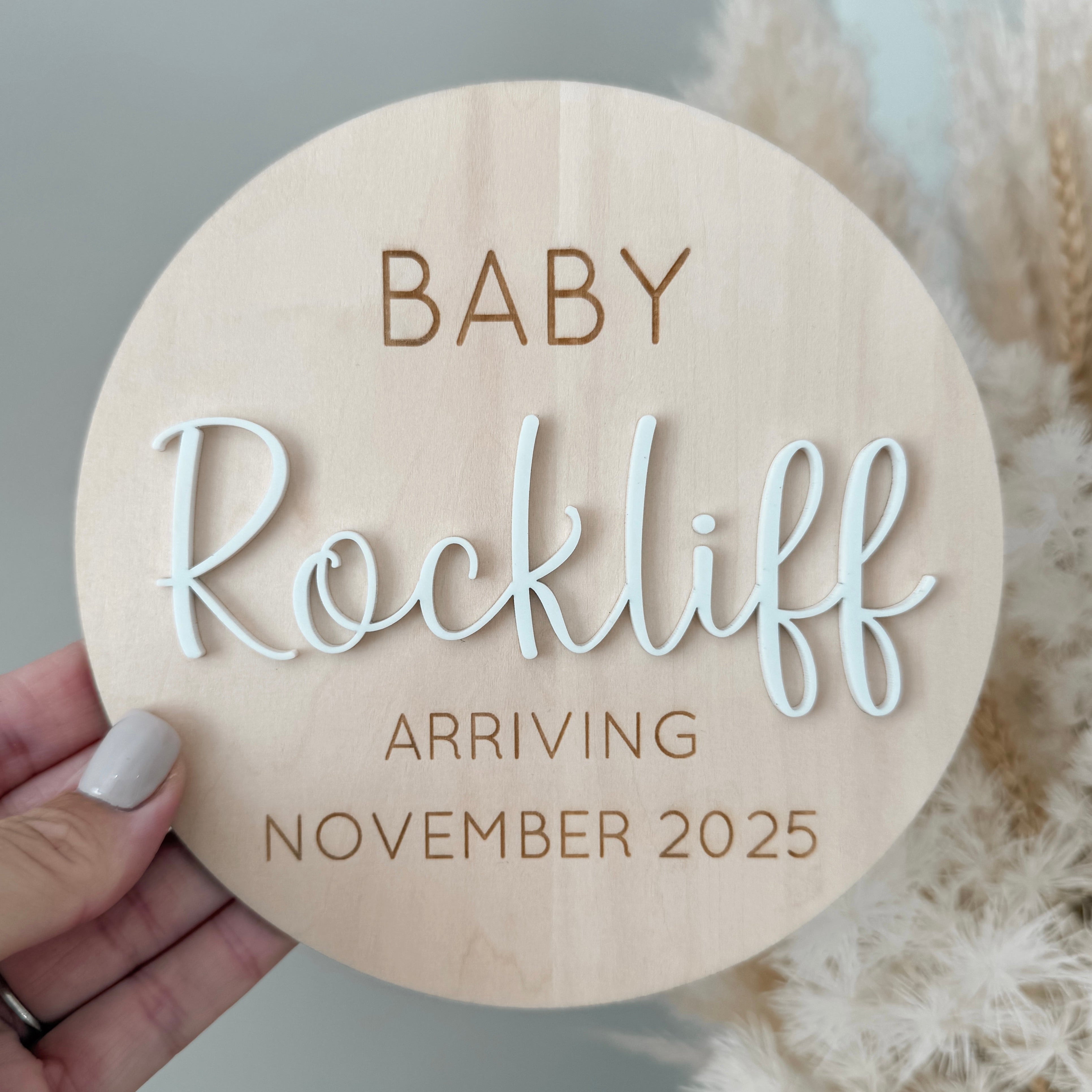 PERSONALISED PREGNANCY ANNOUNCEMENT PLAQUE