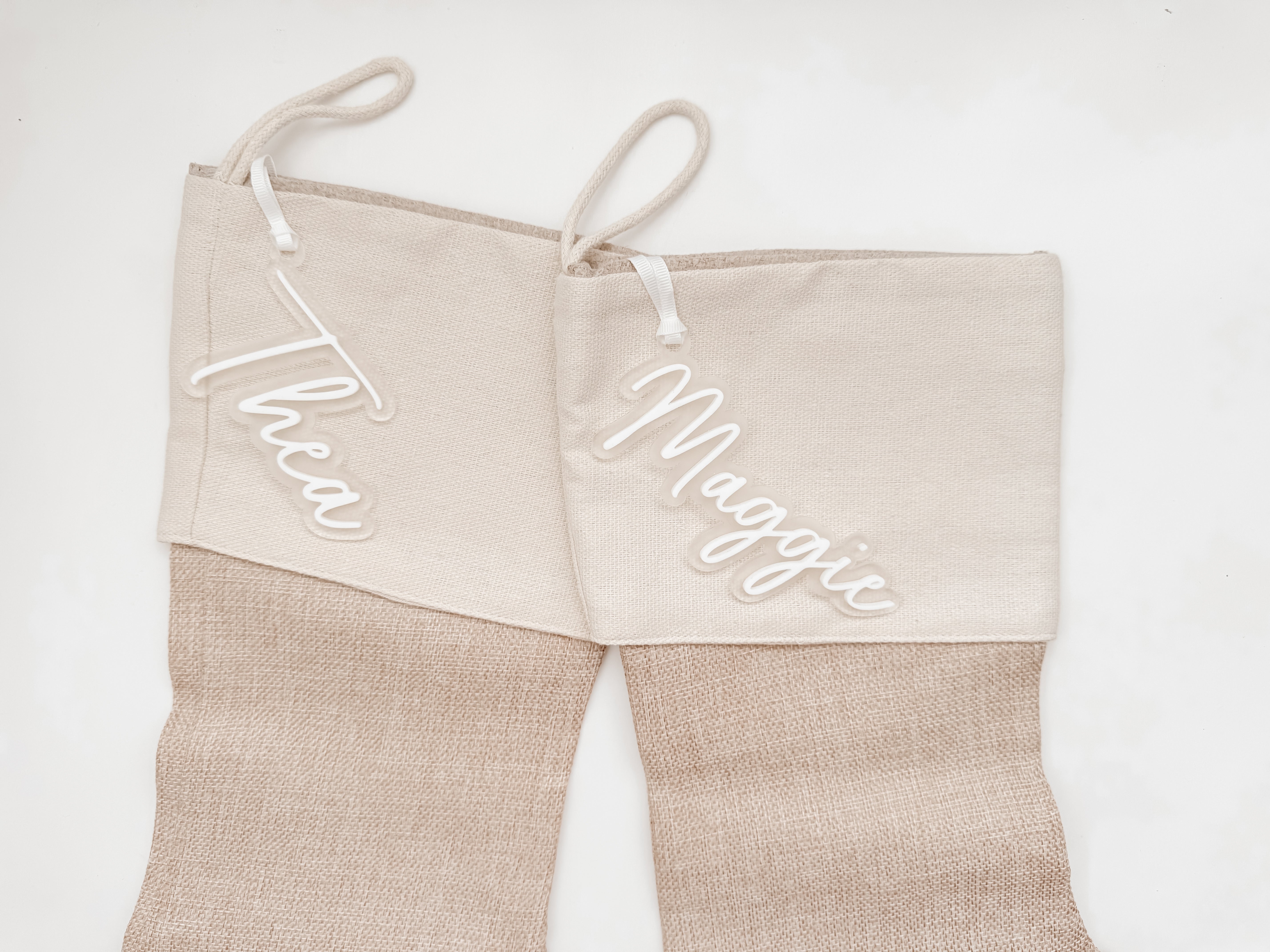 PERSONALISED CHRISTMAS STOCKING NAME TAG
