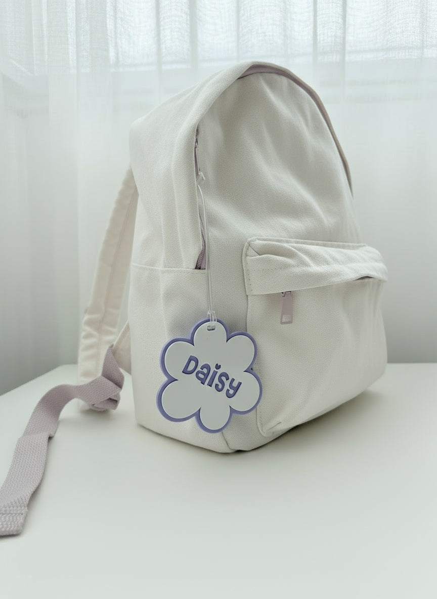 PERSONALISED FLOWER BAG TAG